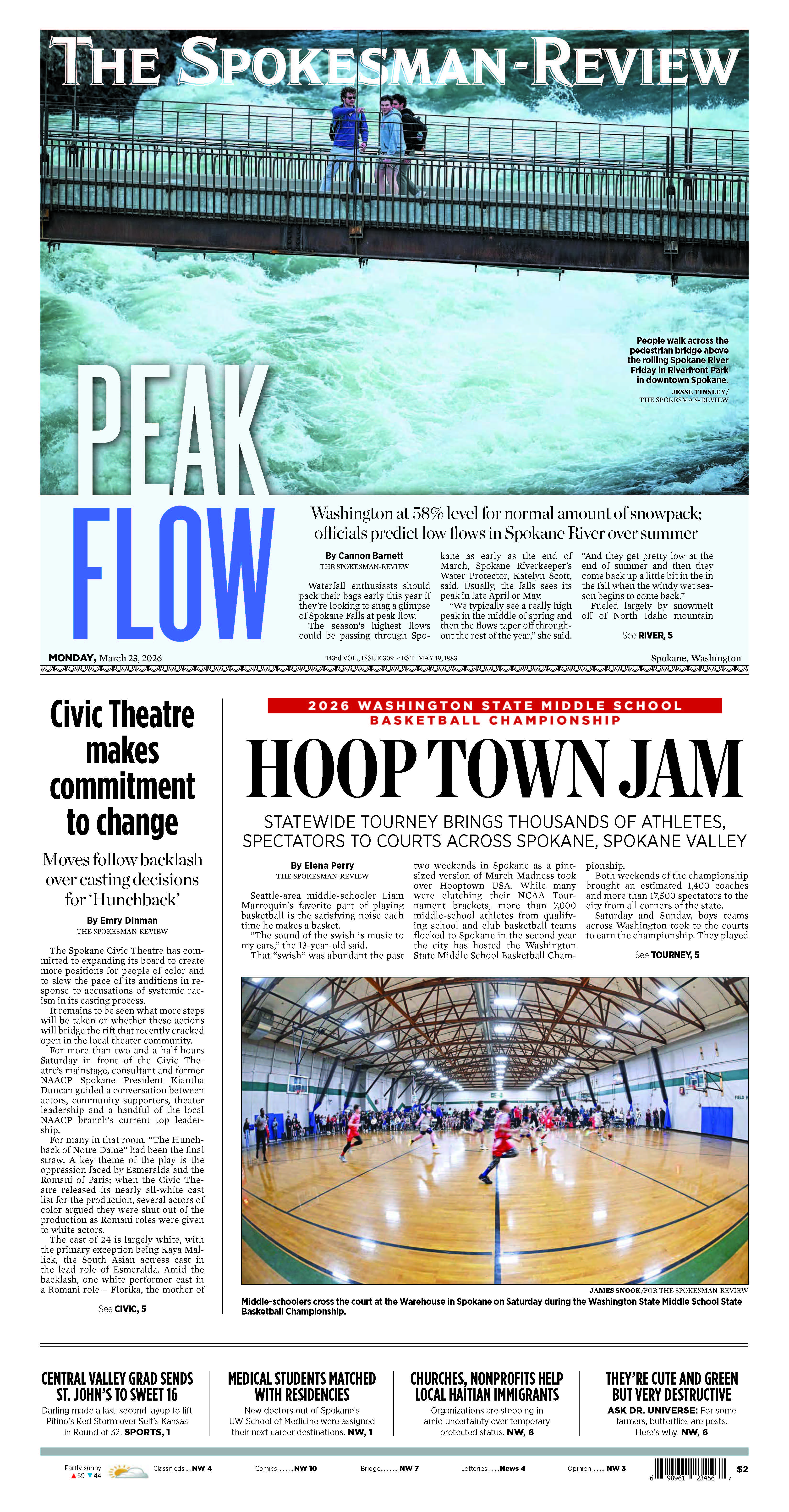 Frontpage for 2026-03-23