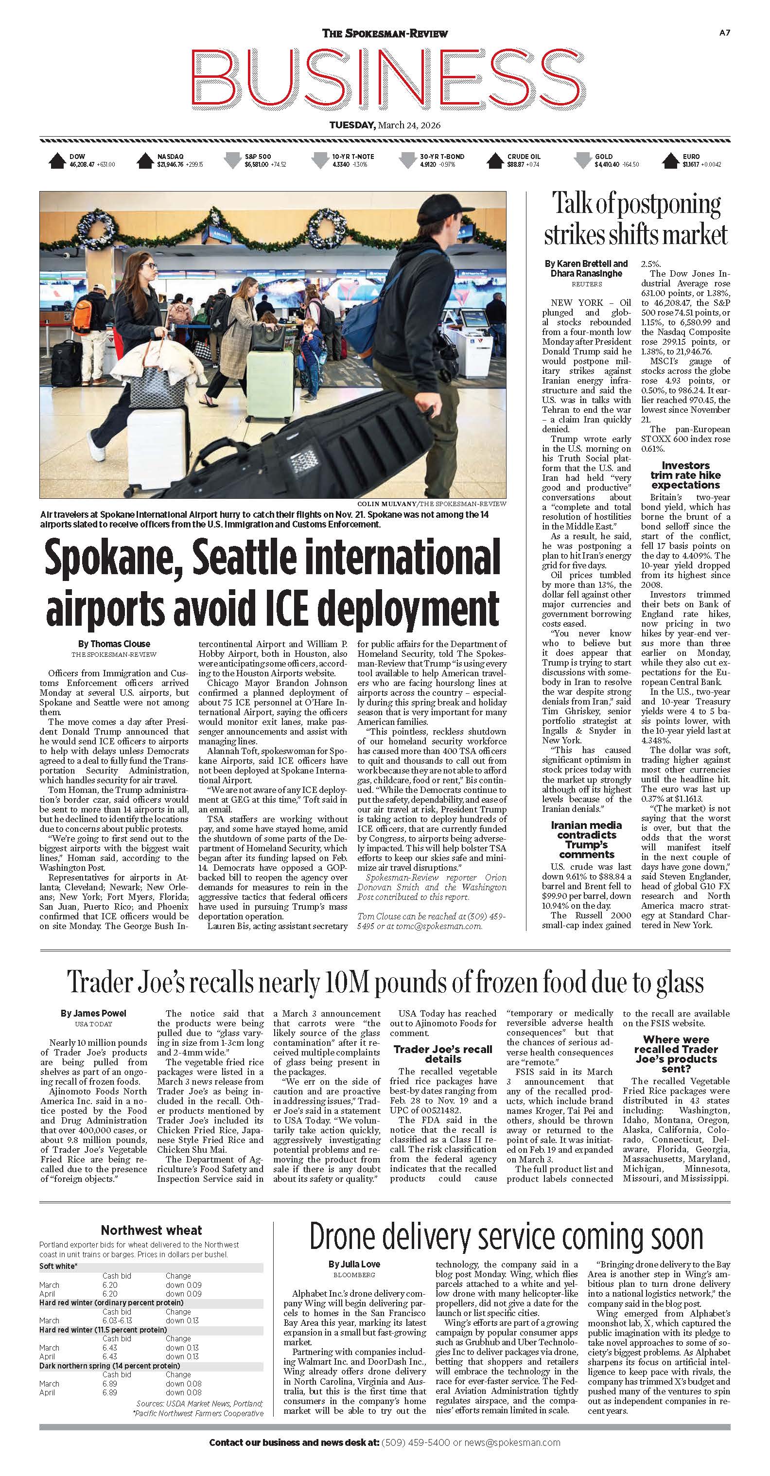 Frontpage for 2026-03-24