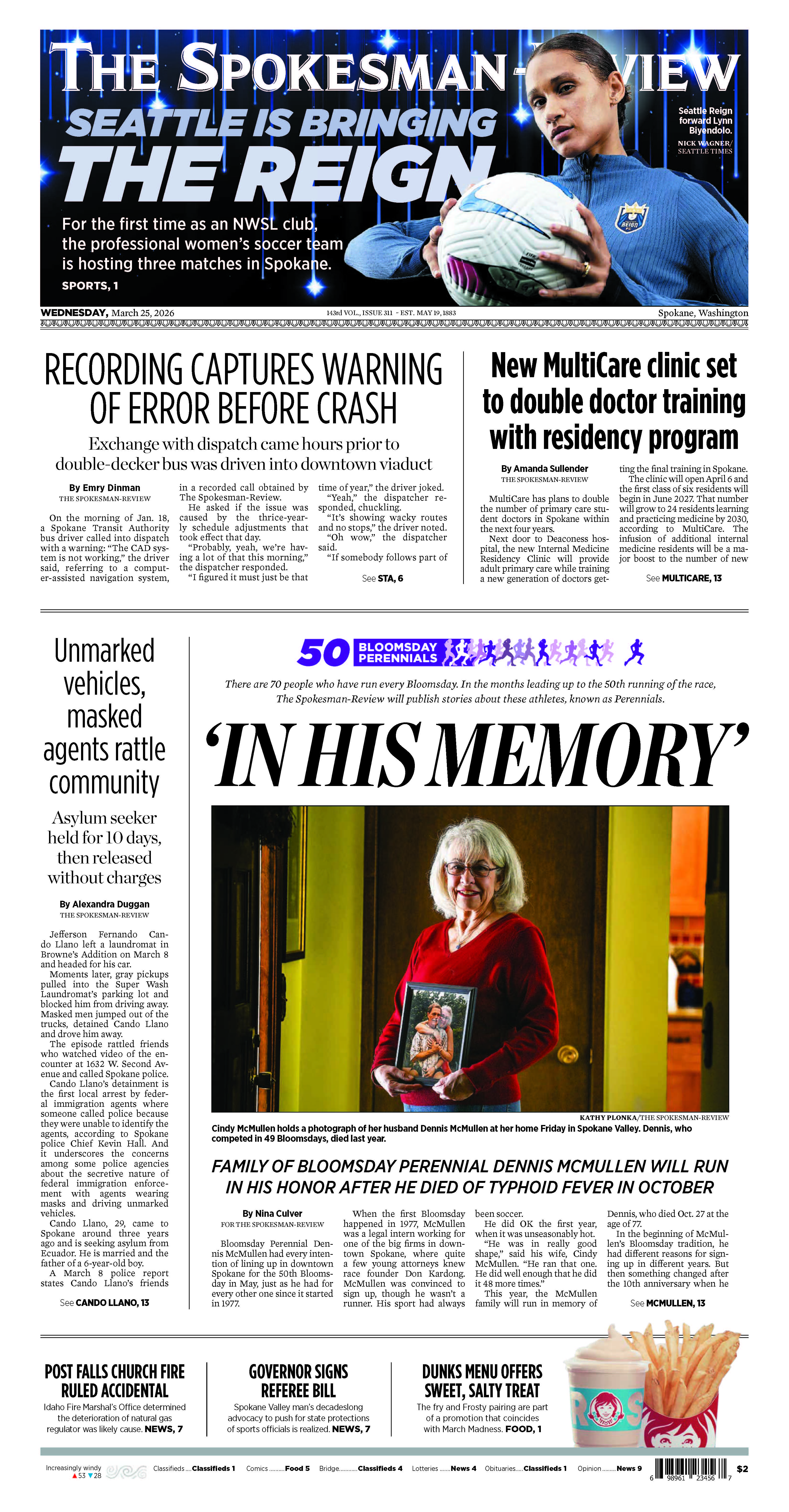 Frontpage for 2026-03-25