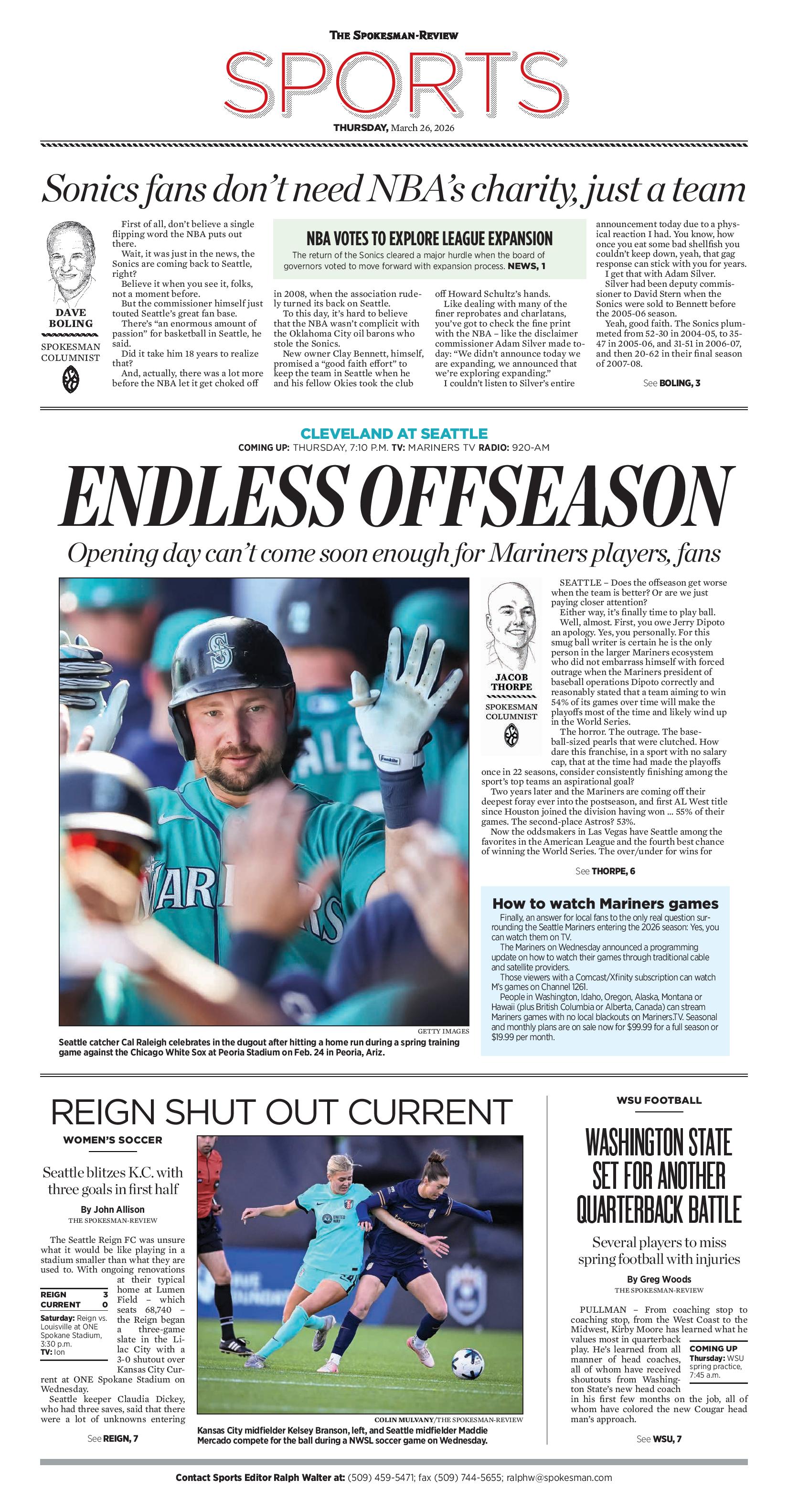 Frontpage for 2026-03-26