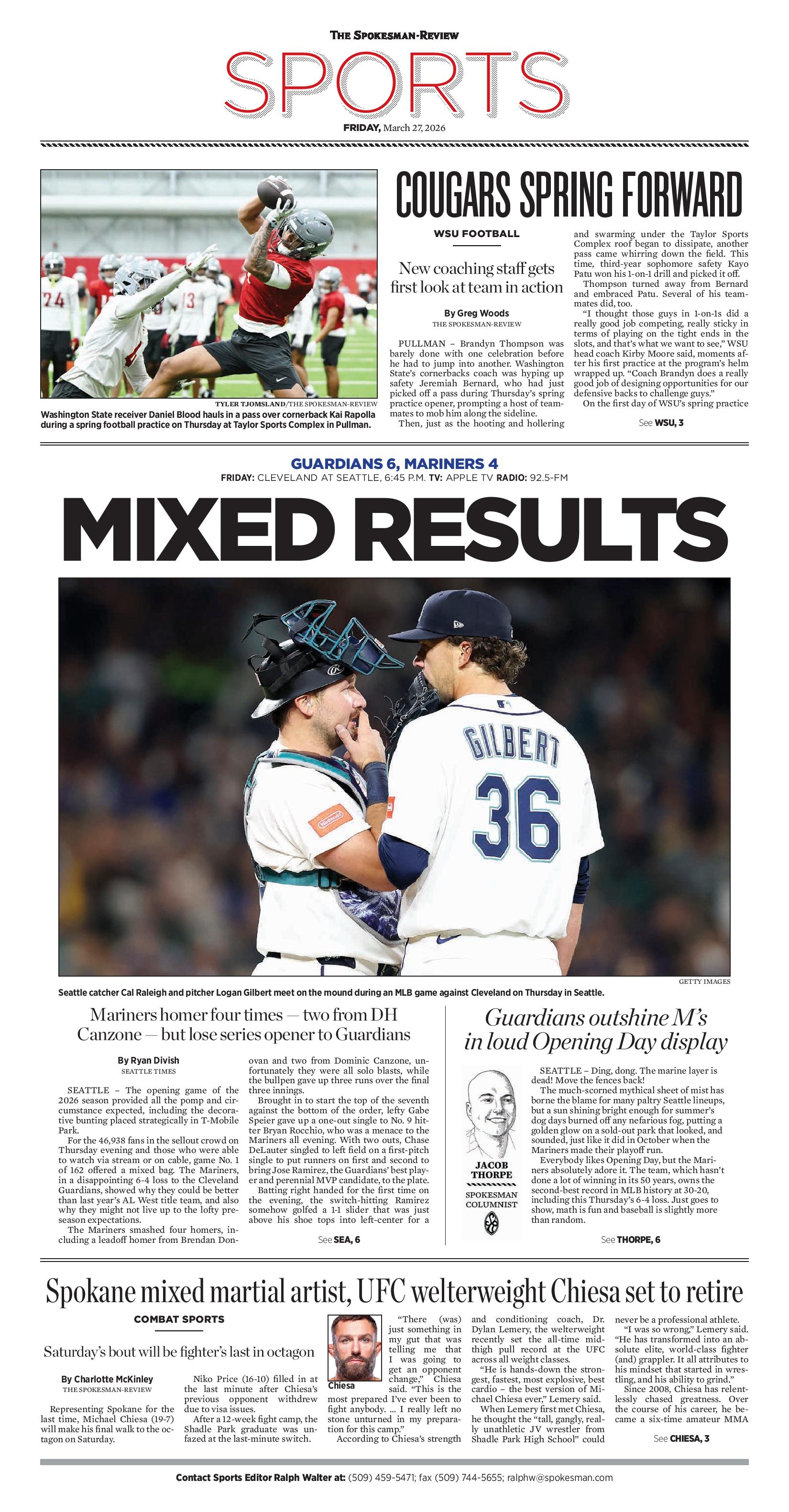 Frontpage for 2026-03-27