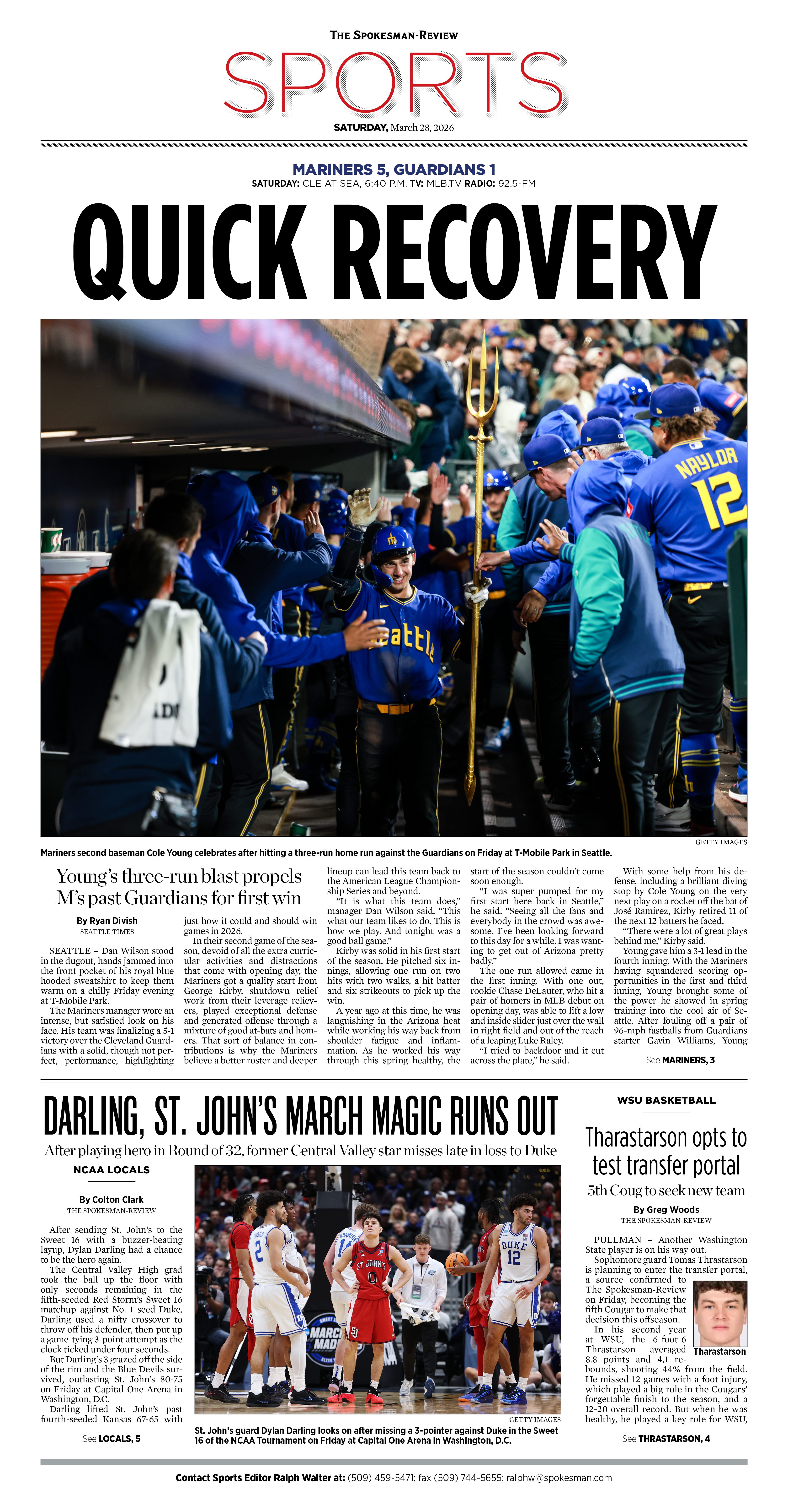 Frontpage for 2026-03-28