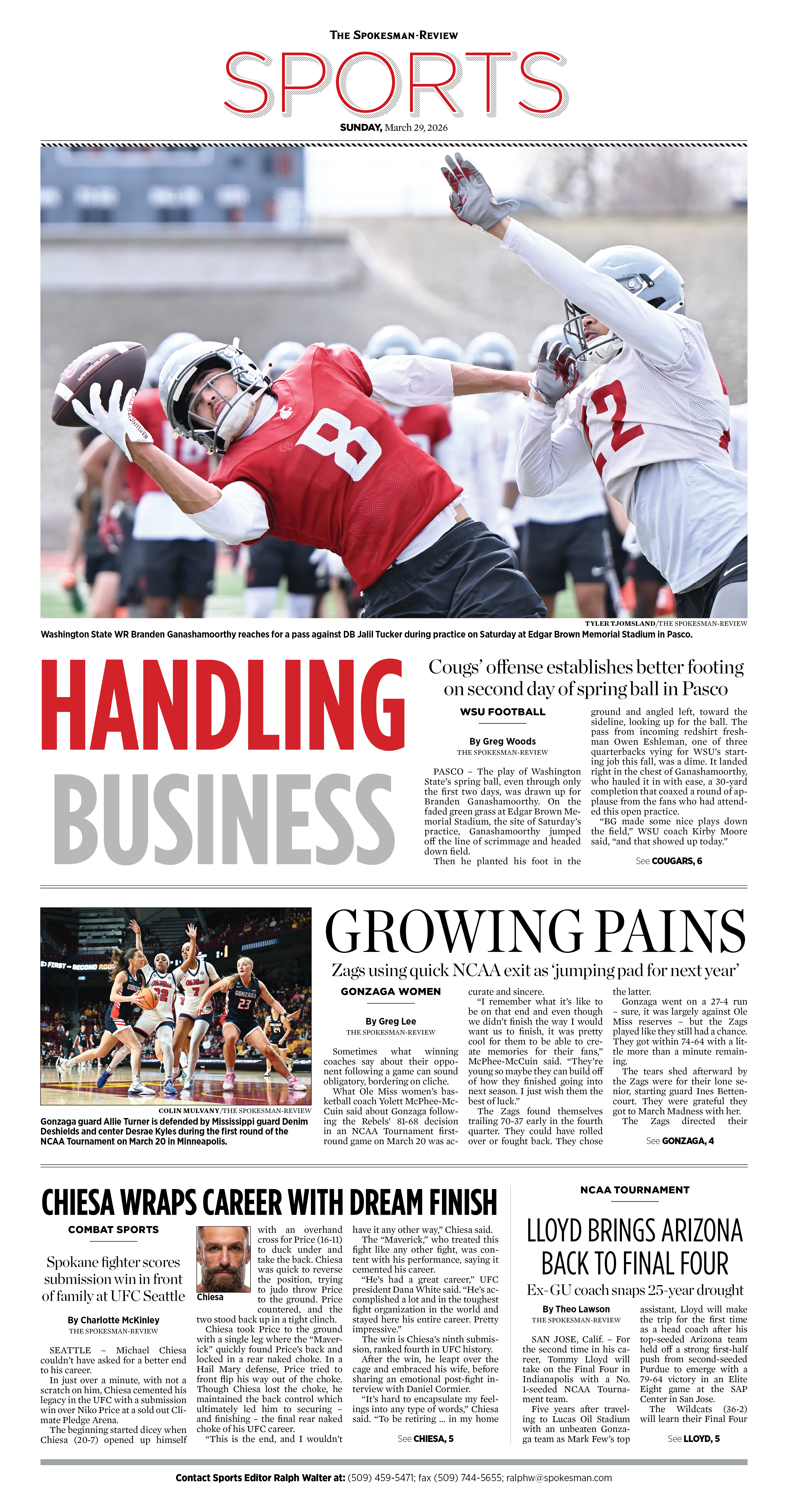 Frontpage for 2026-03-29