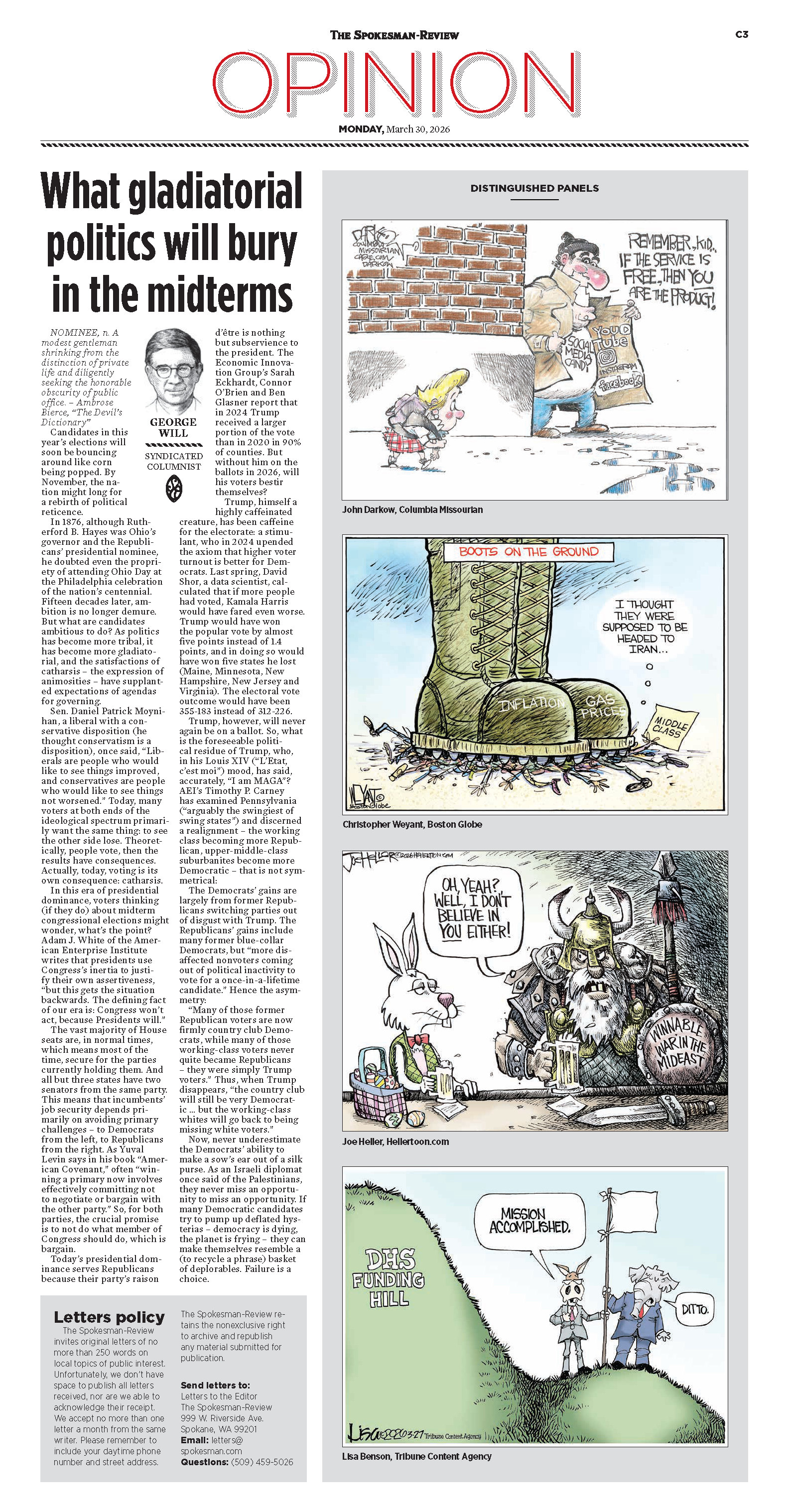 Frontpage for 2026-03-30