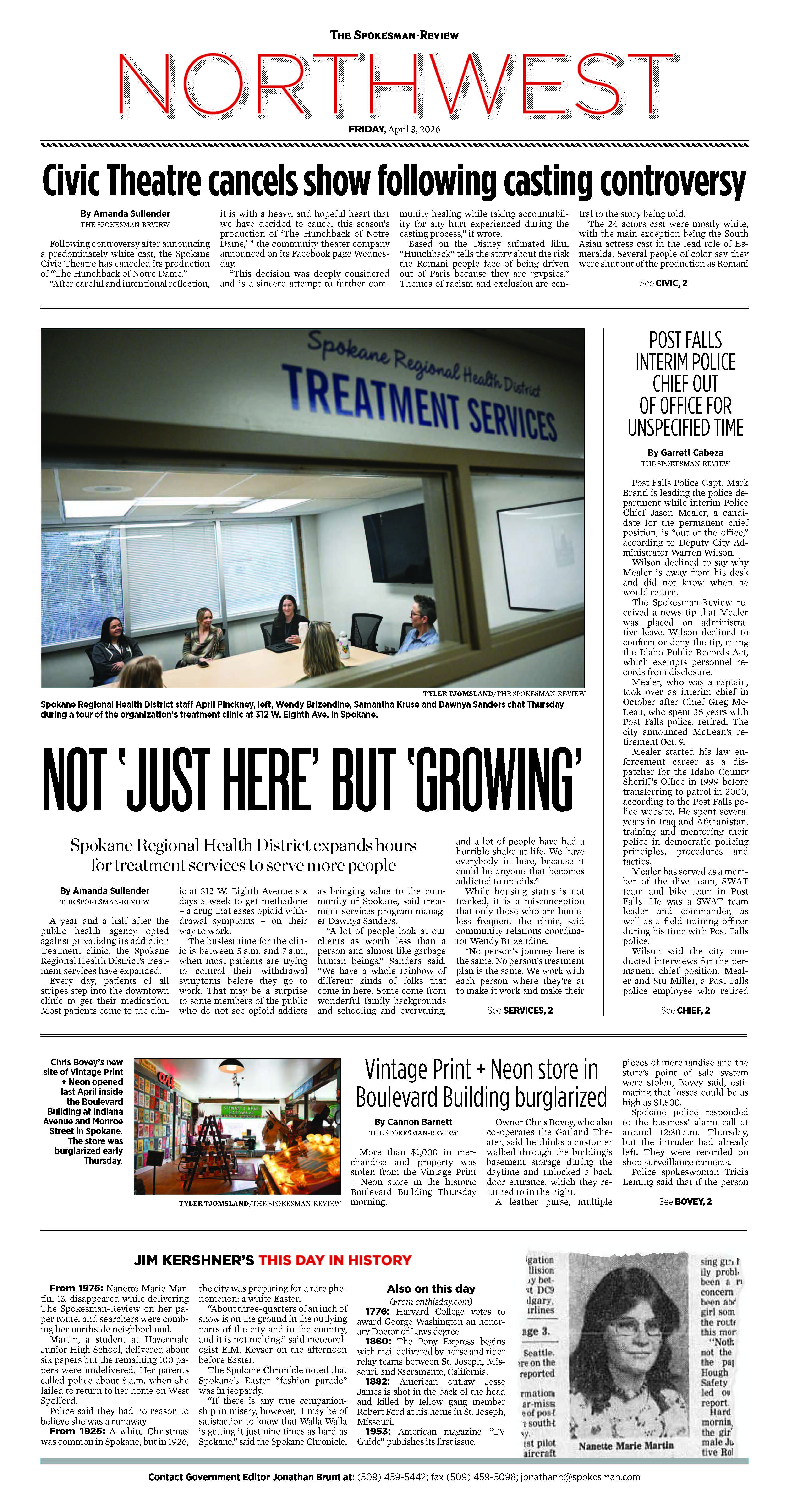 Frontpage for 2026-04-03