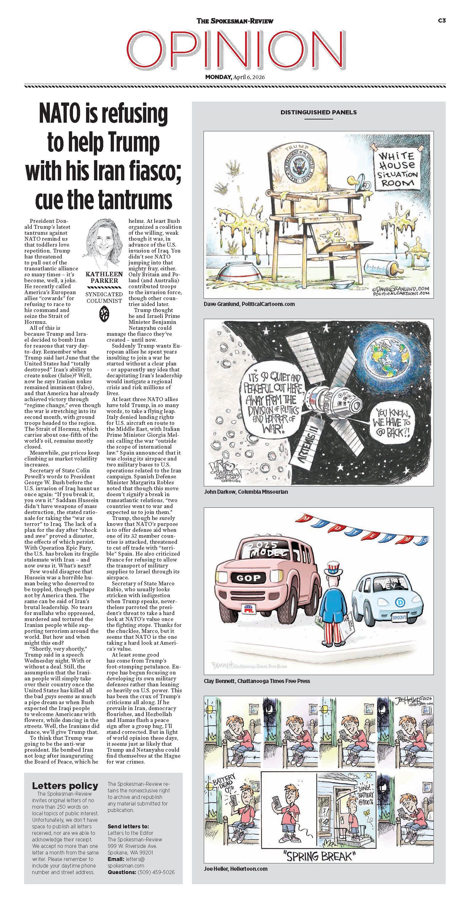 Frontpage for 2026-04-06