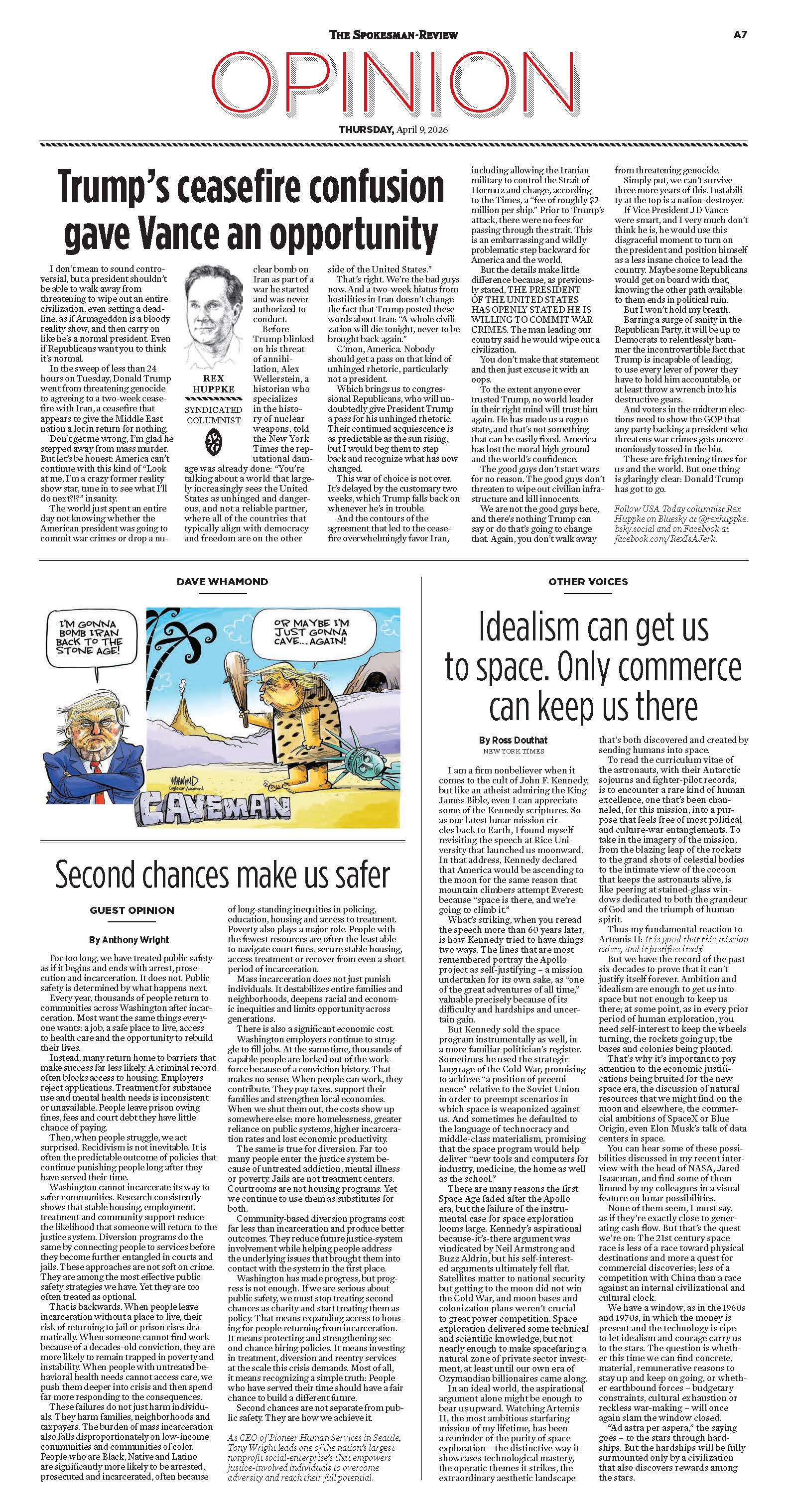 Frontpage for 2026-04-09