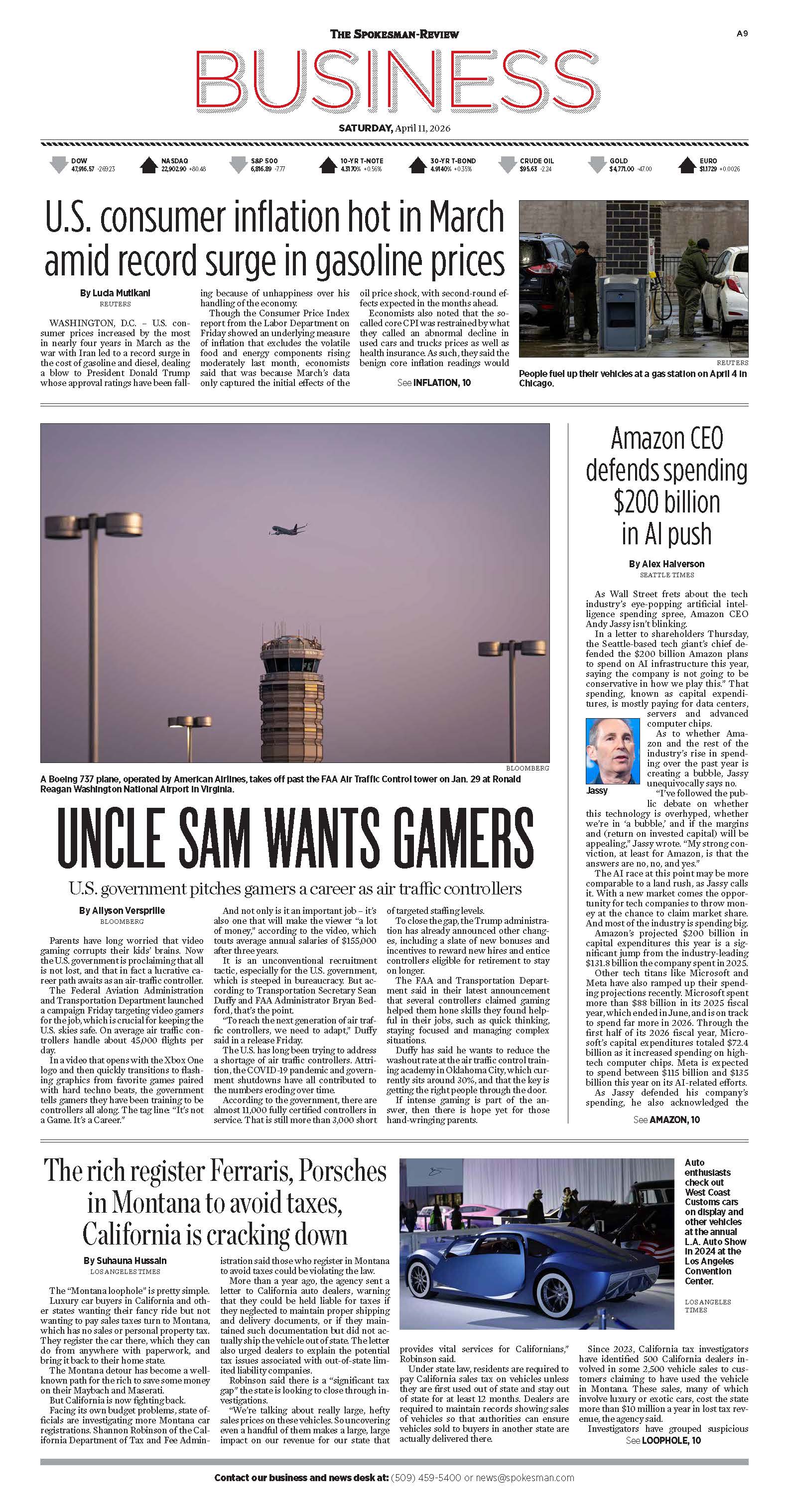 Frontpage for 2026-04-11