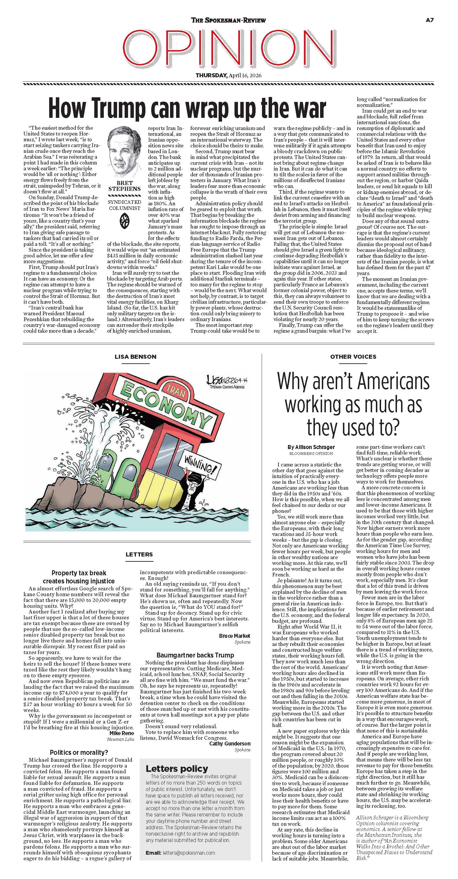Frontpage for 2026-04-16