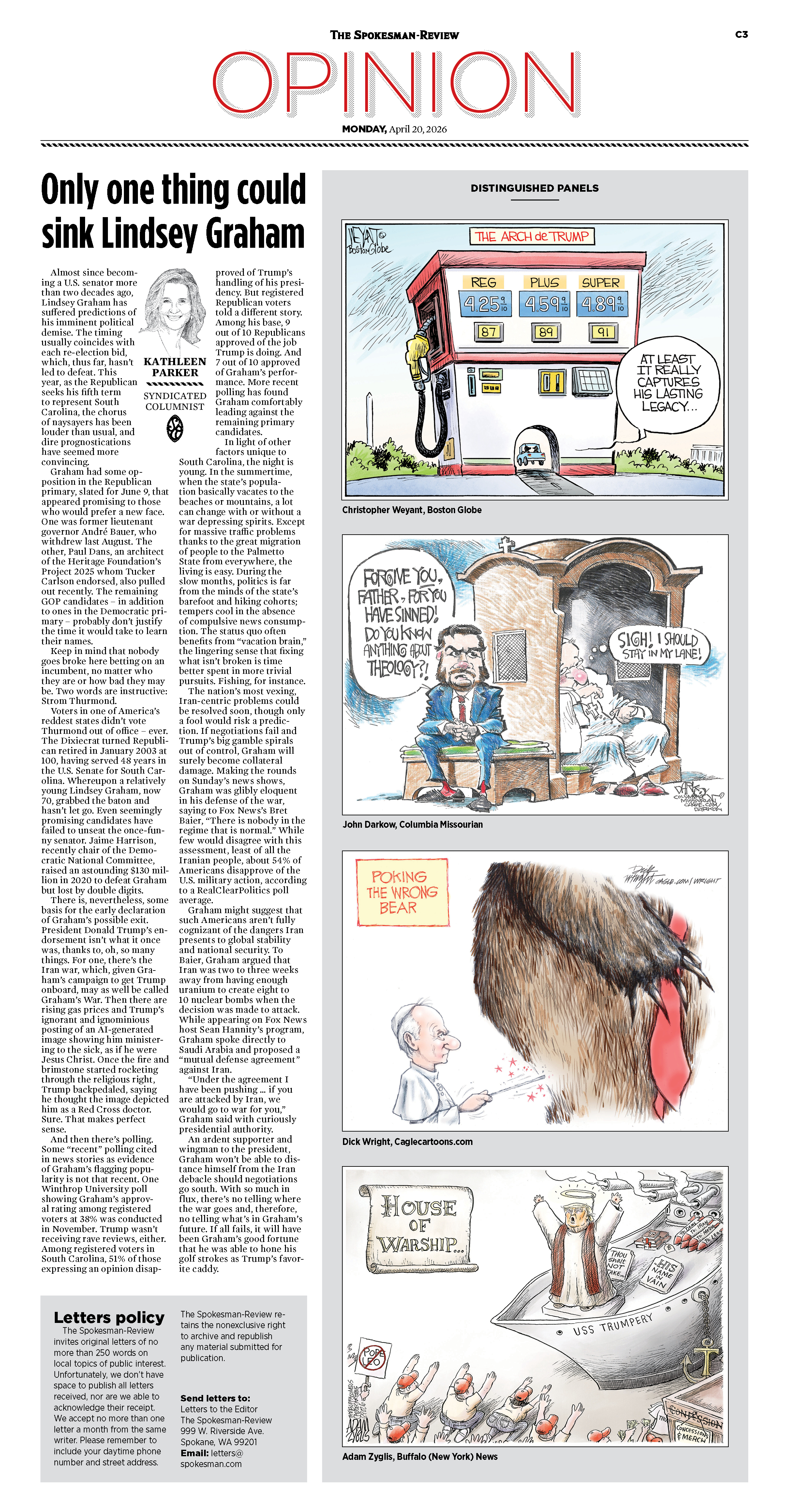 Frontpage for 2026-04-20