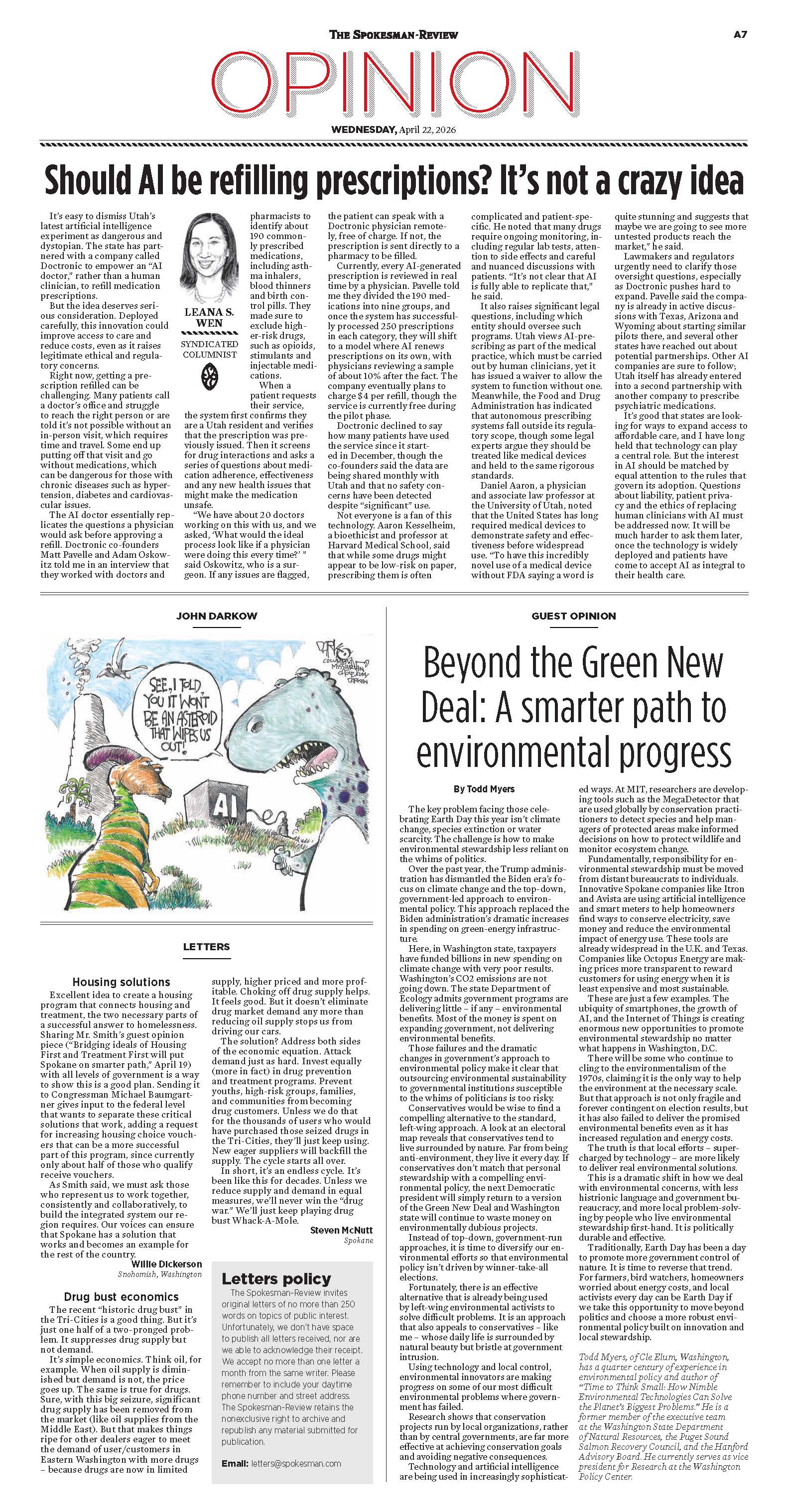 Frontpage for 2026-04-22
