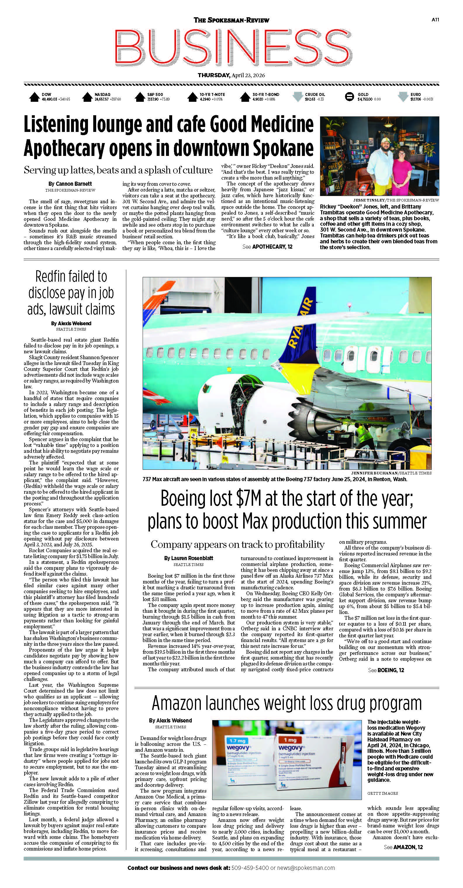 Frontpage for 2026-04-23