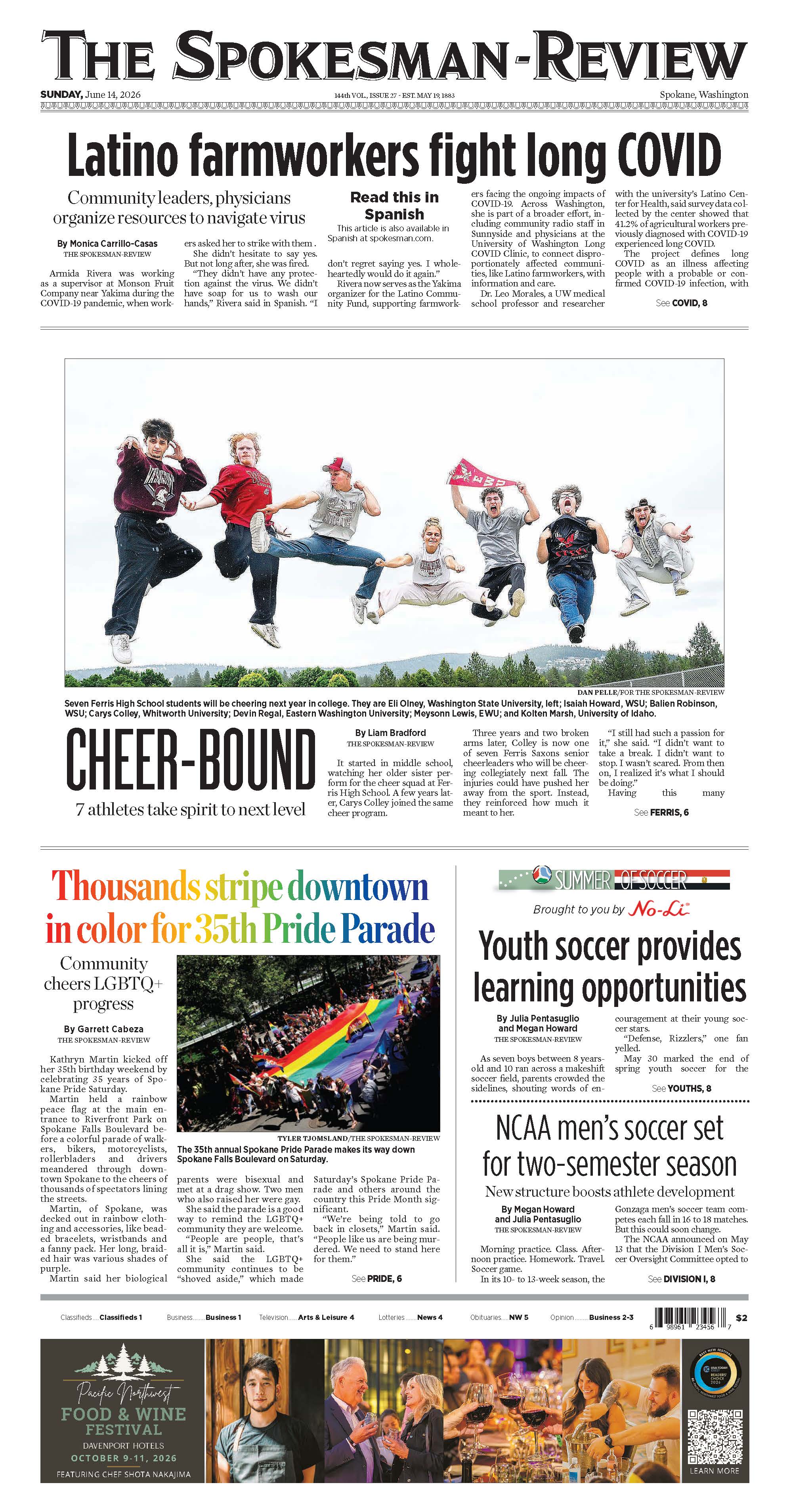 Frontpage for 2026-06-14