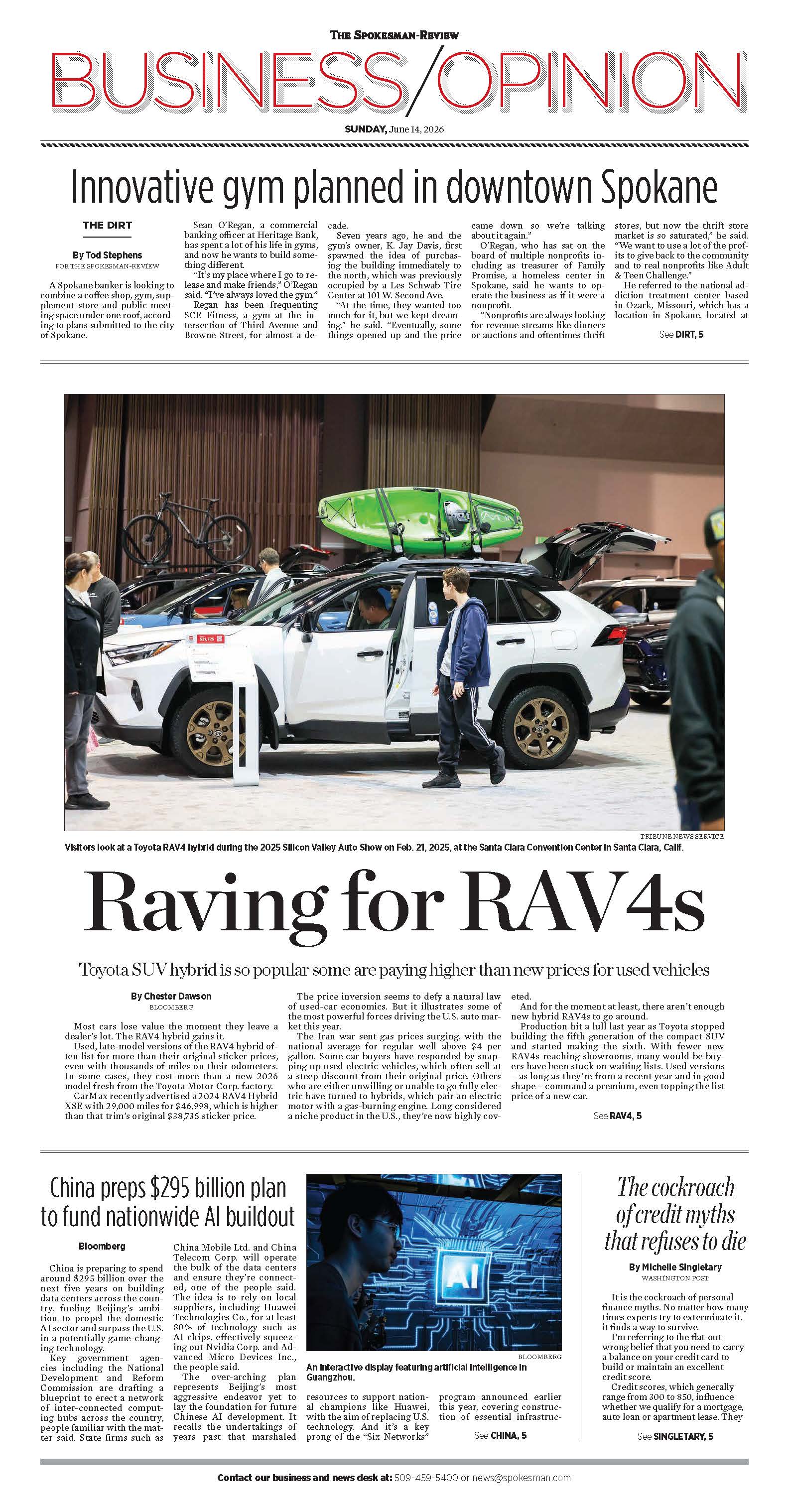 Frontpage for 2026-06-14