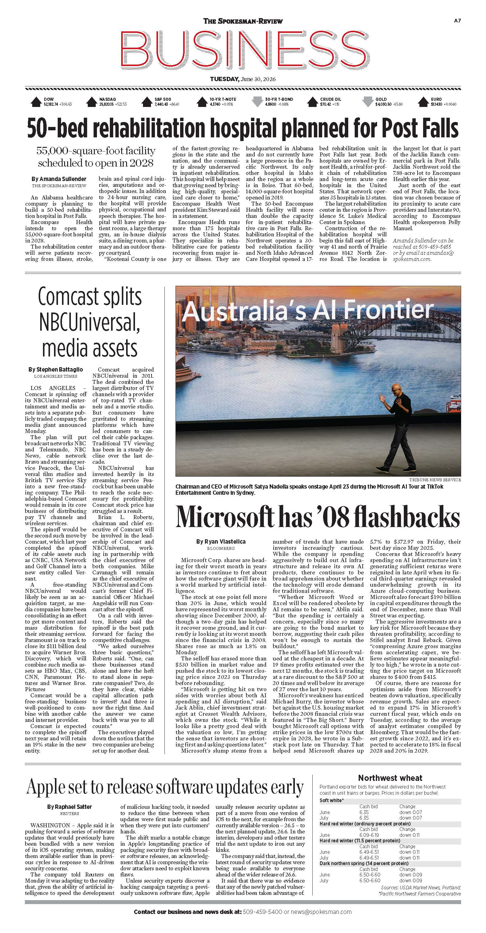 Frontpage for 2026-06-30
