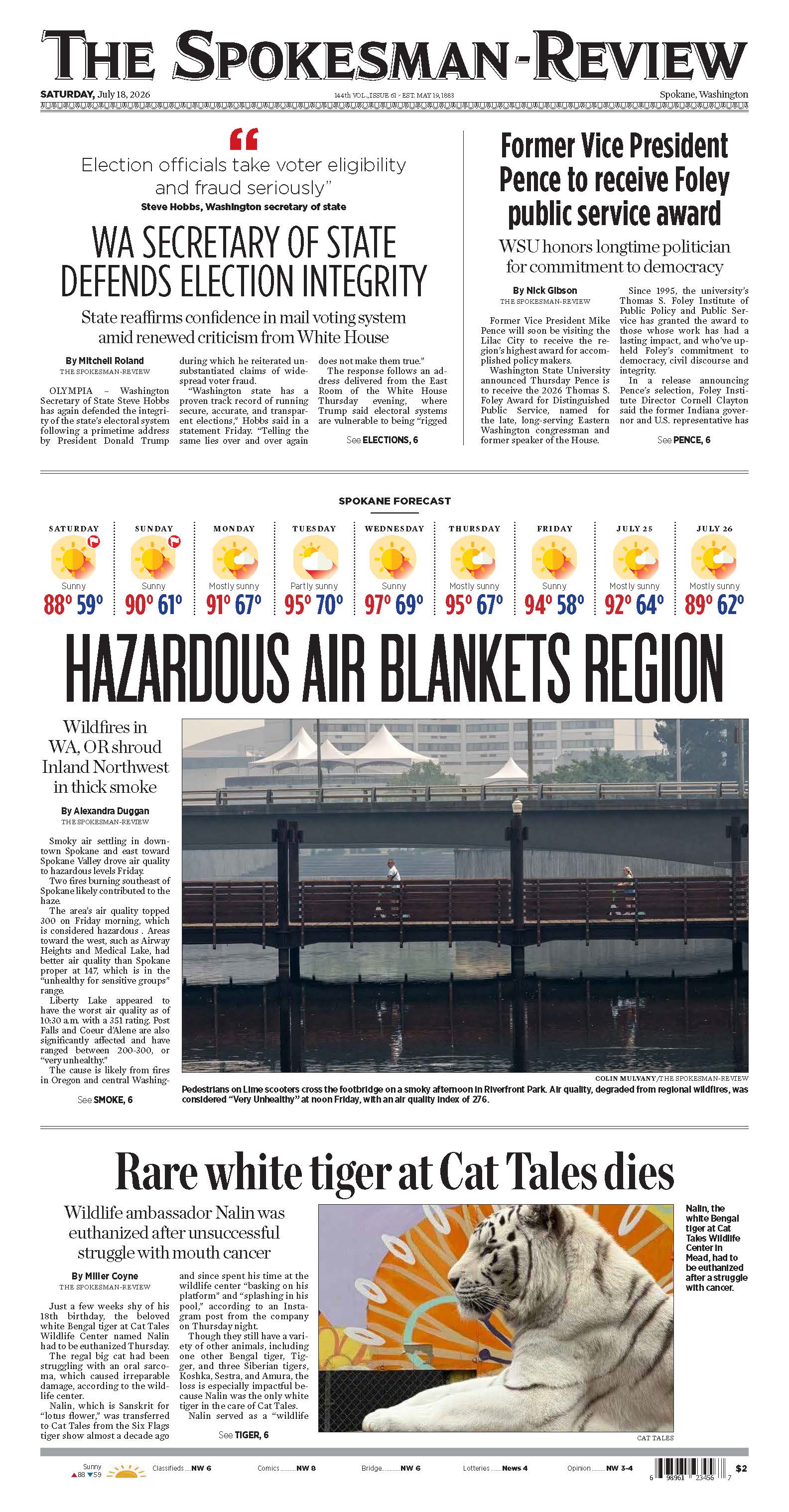 Frontpage for 2026-07-18