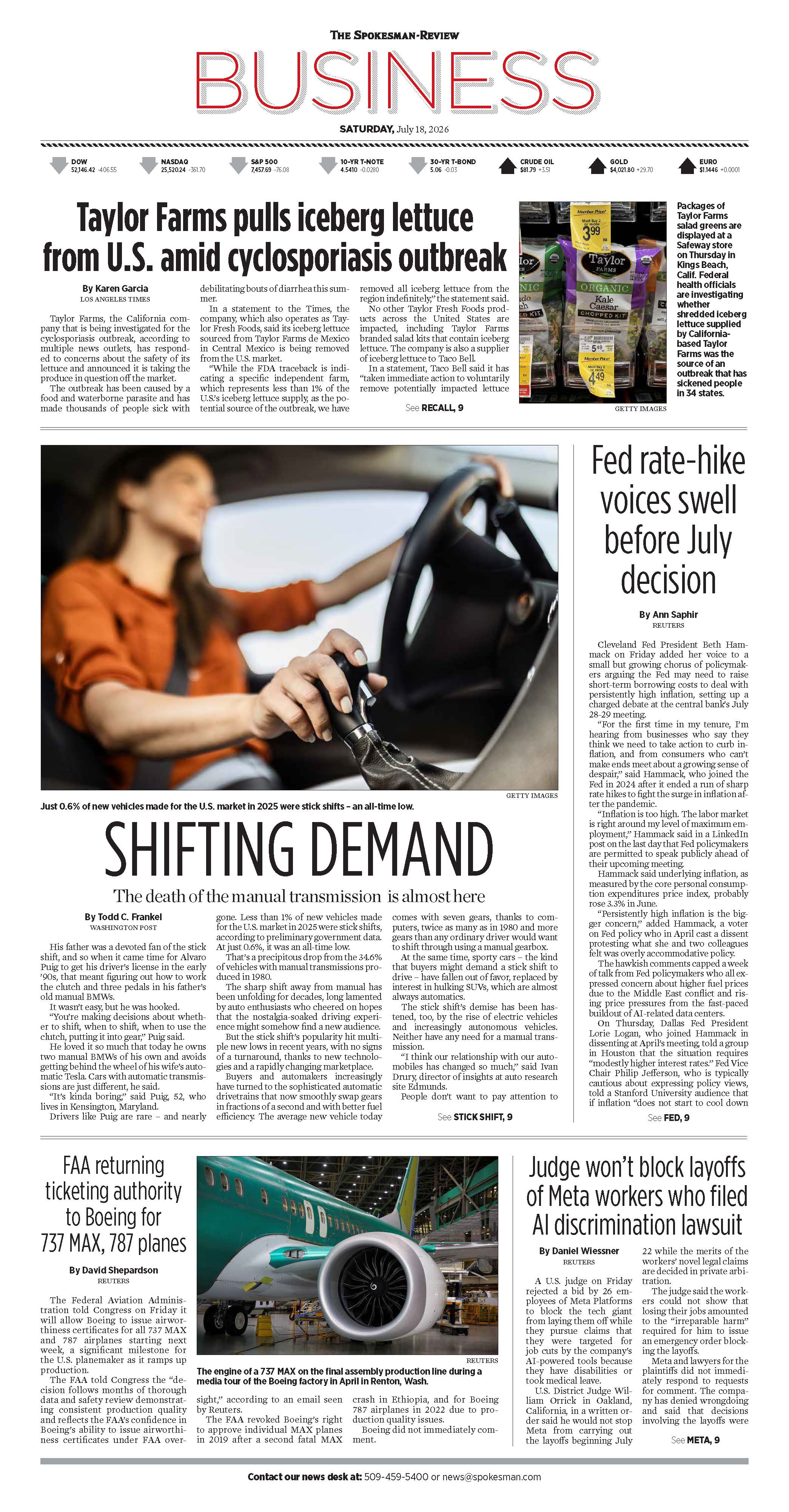 Frontpage for 2026-07-18