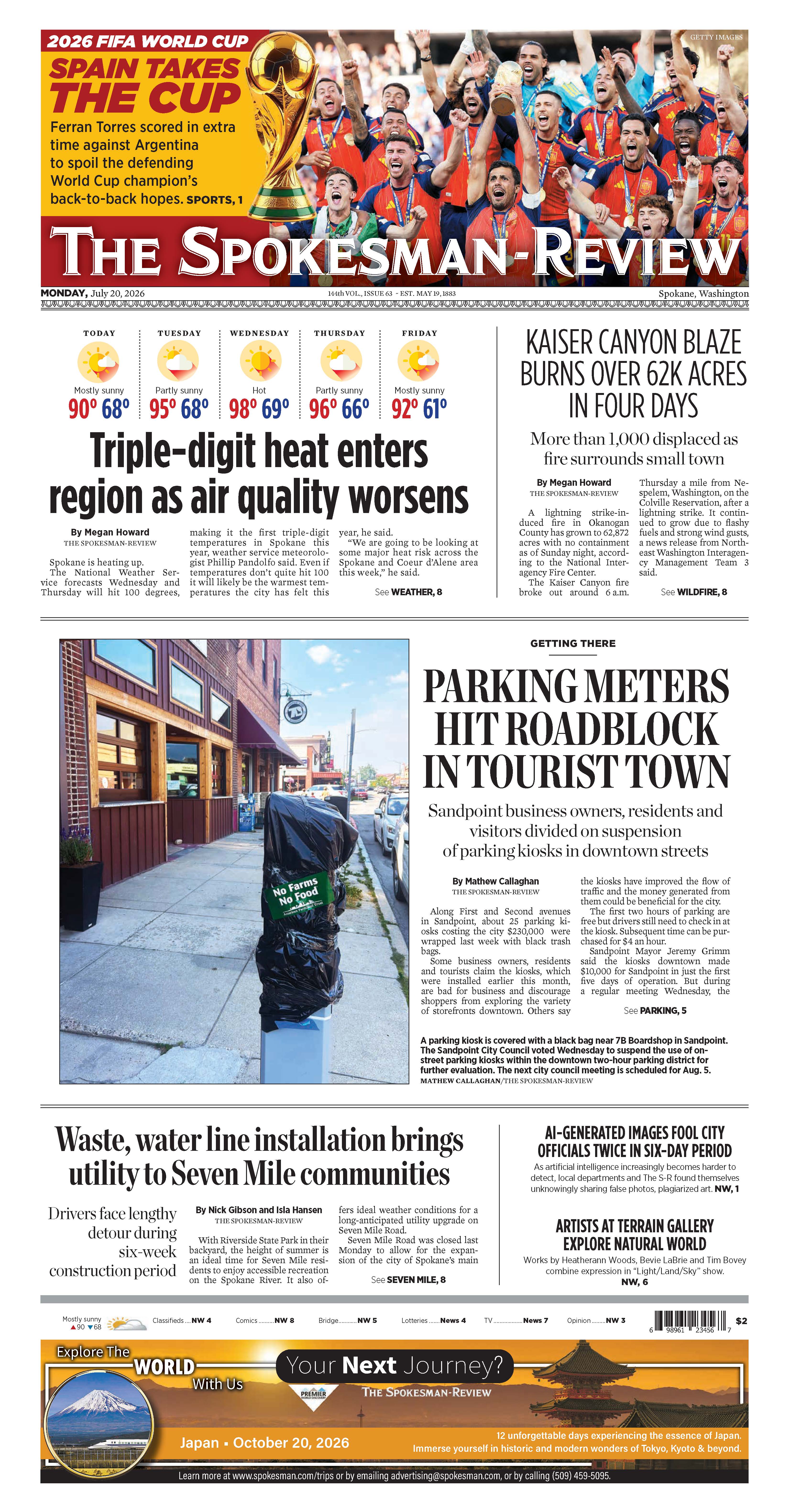 Frontpage for 2026-07-20