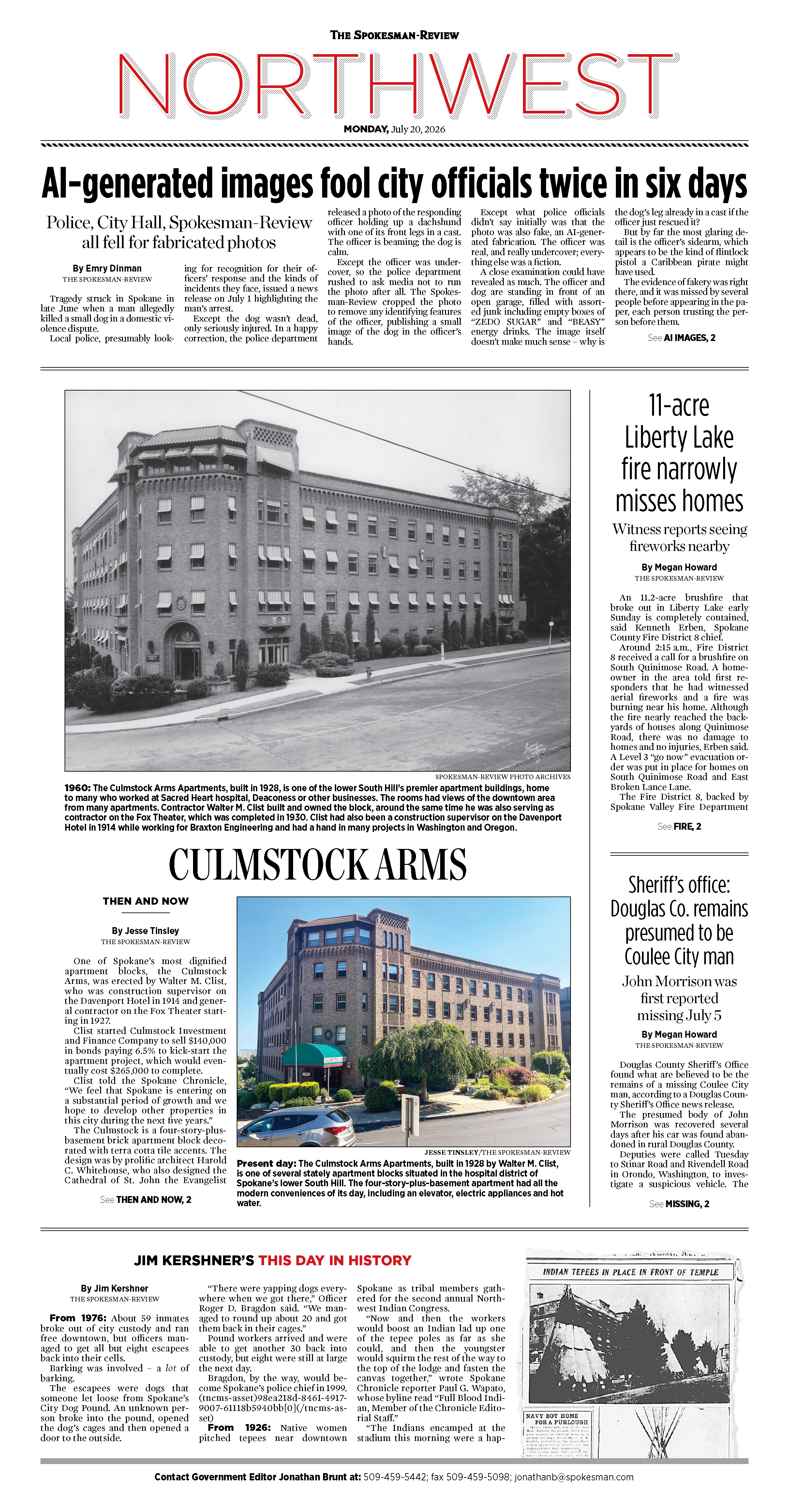 Frontpage for 2026-07-20