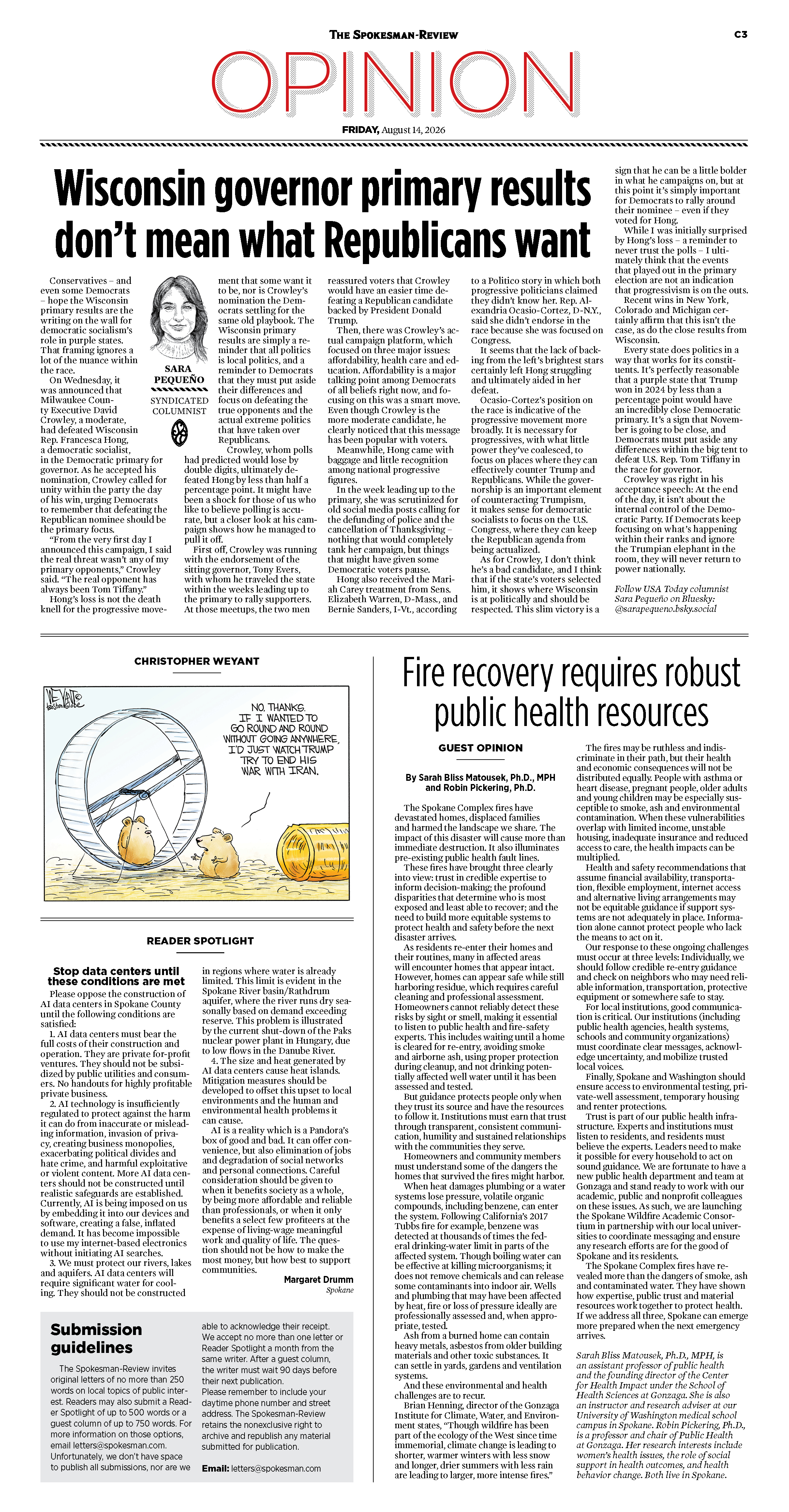 Frontpage for 2026-08-14