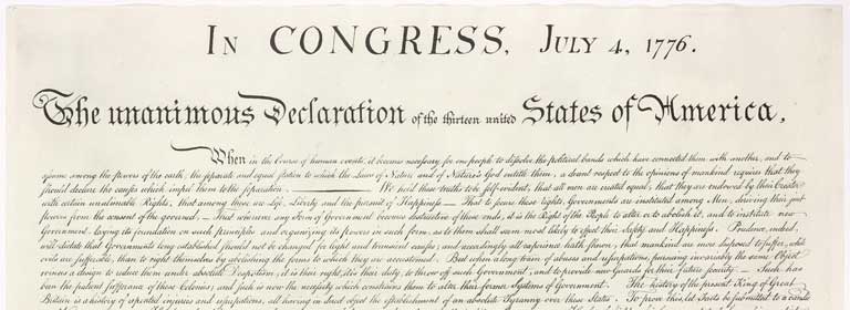 In Congress, July 4 1776