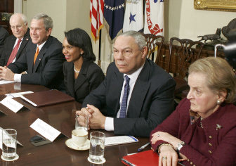 Bush Listens To Current Past Cabinet Heads On Iraq Future The