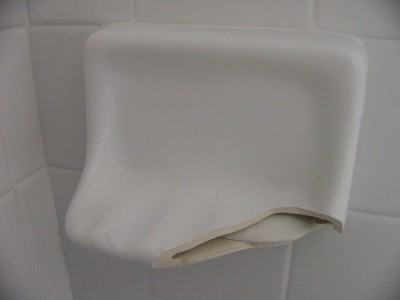 Replacing Ceramic Soap Dish Harder Than, Soap Dish For Tiled Shower Wall