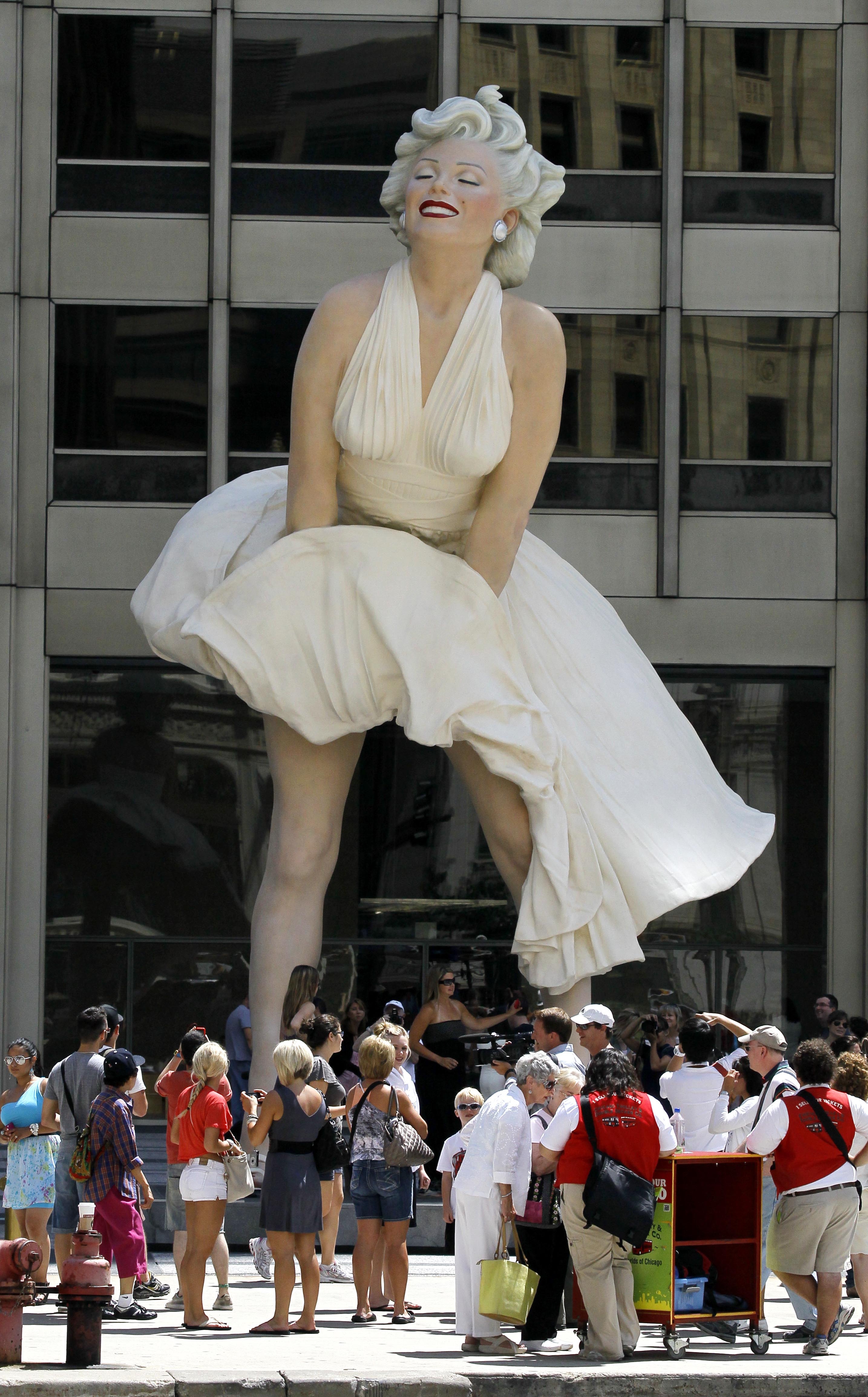 Unveiled Monroe sculpture revealing | The Spokesman-Review