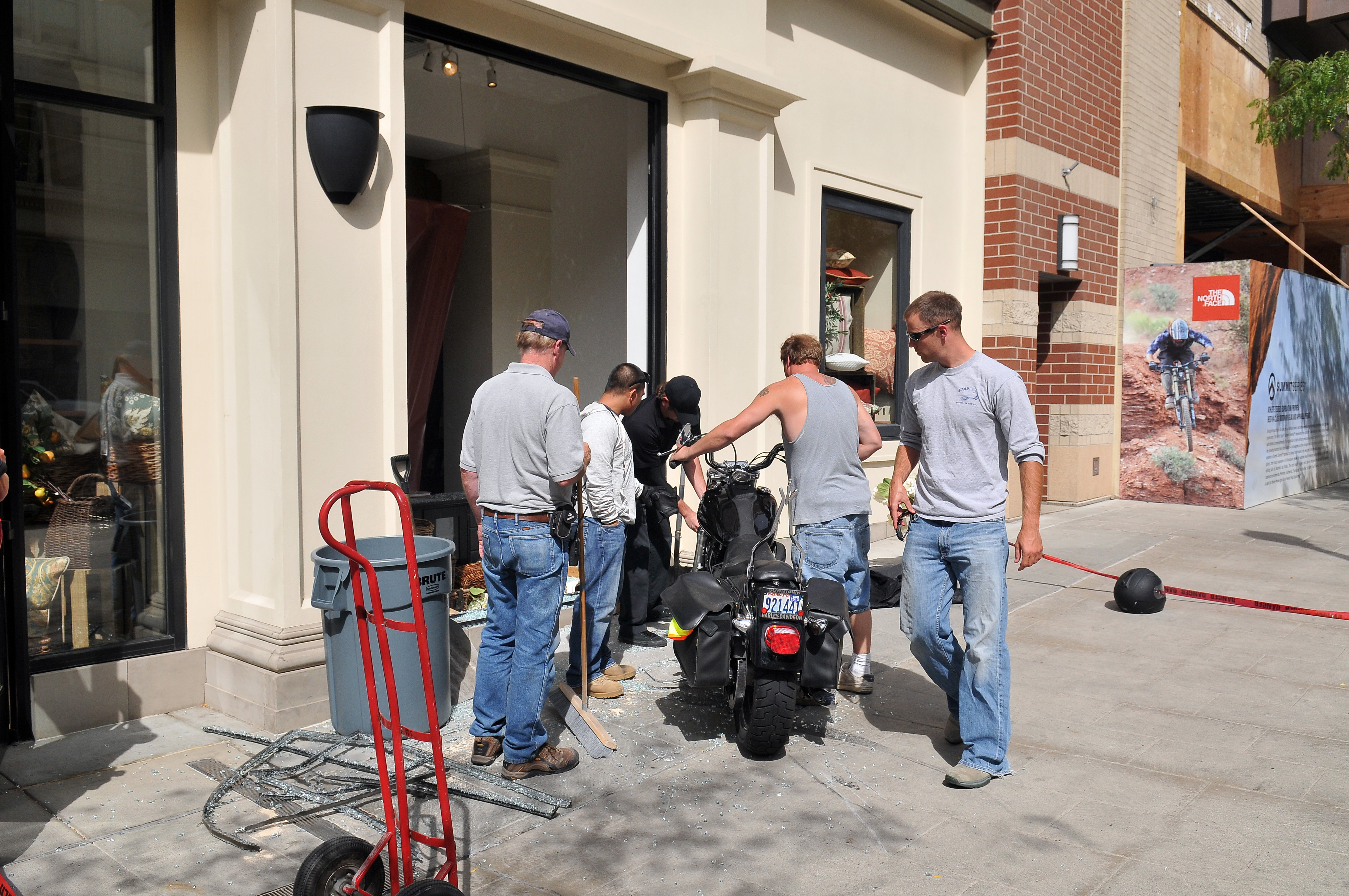 Motorcyclist Crashes Into Pottery Barn The Spokesman Review