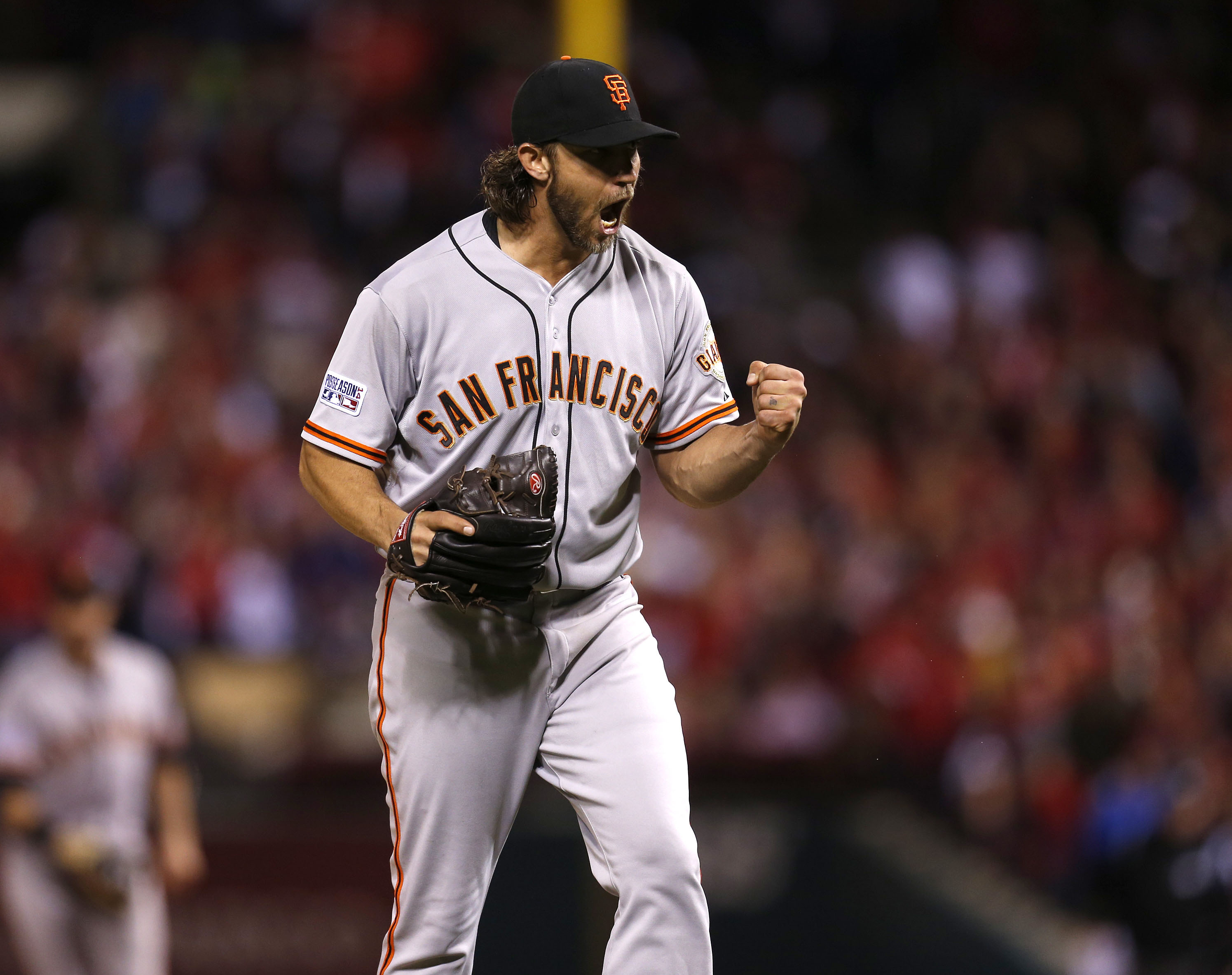 Reigning NLCS MVP Madison Bumgarner is aiming for his third World Series ti...
