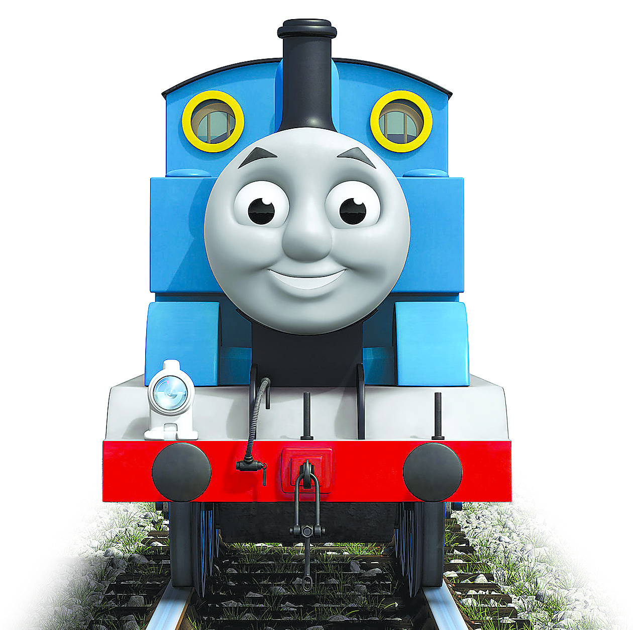 Thomas the Tank Engine arrives at River Park Square on Saturday. 