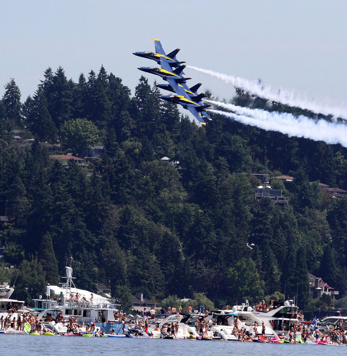 Photo Photo Blue Angels fly low over Lake Washington The Spokesman