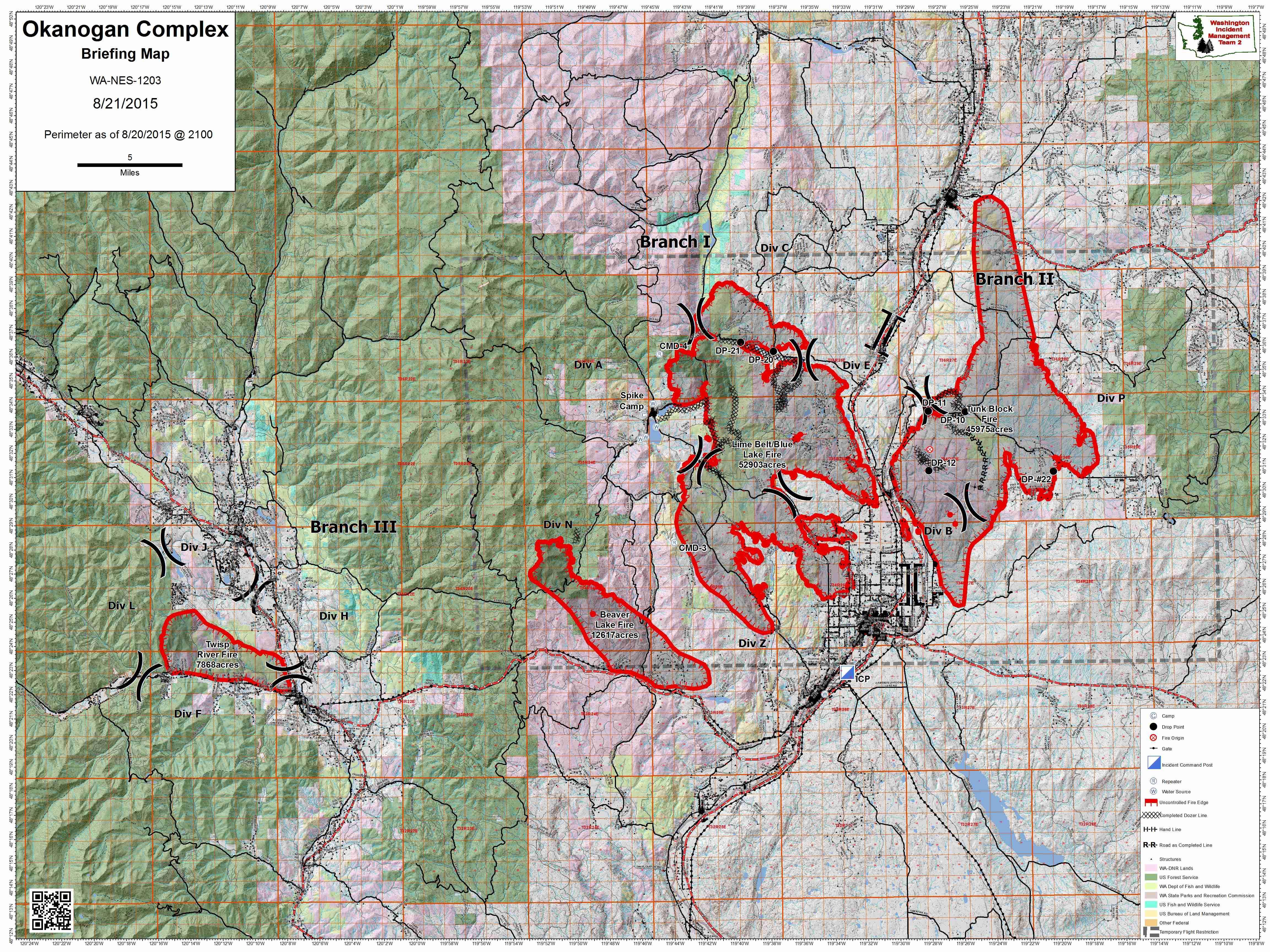 New Evacuations Ordered In Okanogan County The Spokesman Review   Okanogan Map 