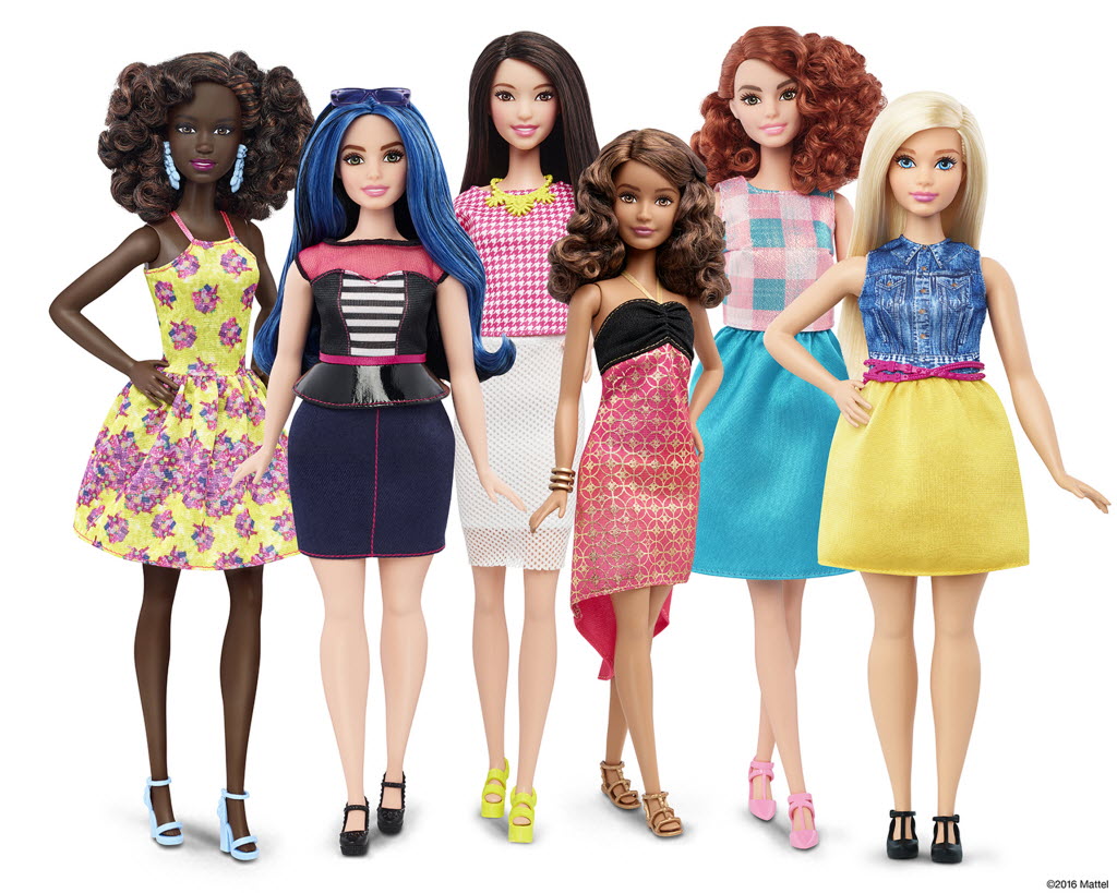 seven colour barbie