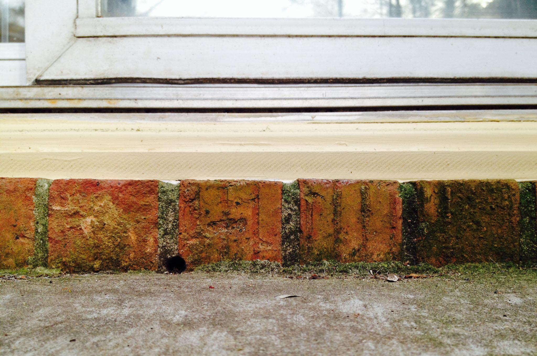 Weep Holes Under Patio Door Protect House From Rot And Mold The