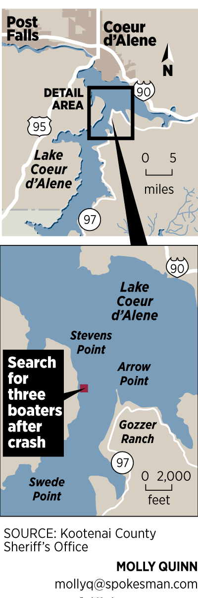 Three People Presumed Drowned In Lake Coeur Dalene Boat Crash The Spokesman Review 8304