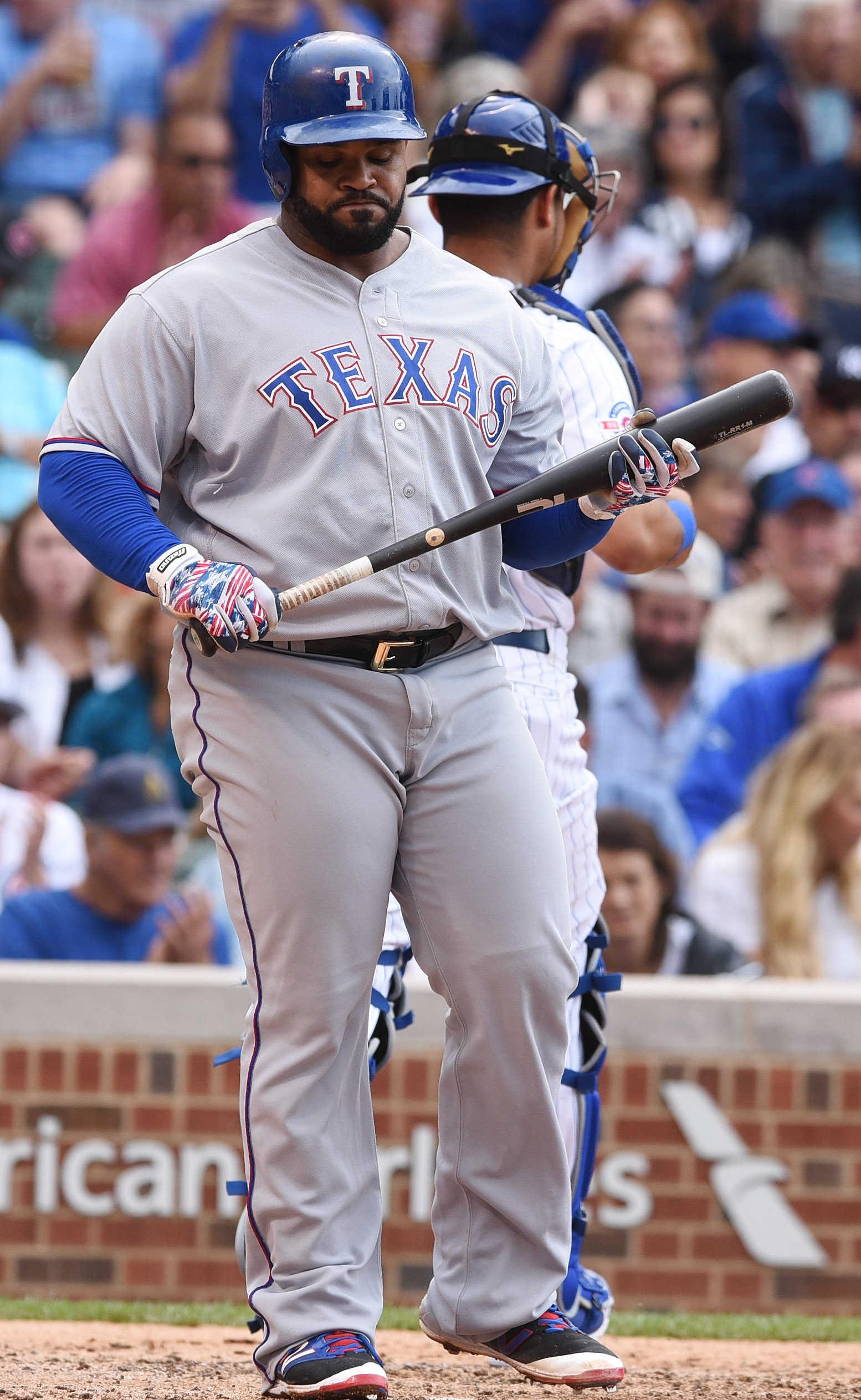 Texas Rangers' Prince Fielder asks for time after sliding into