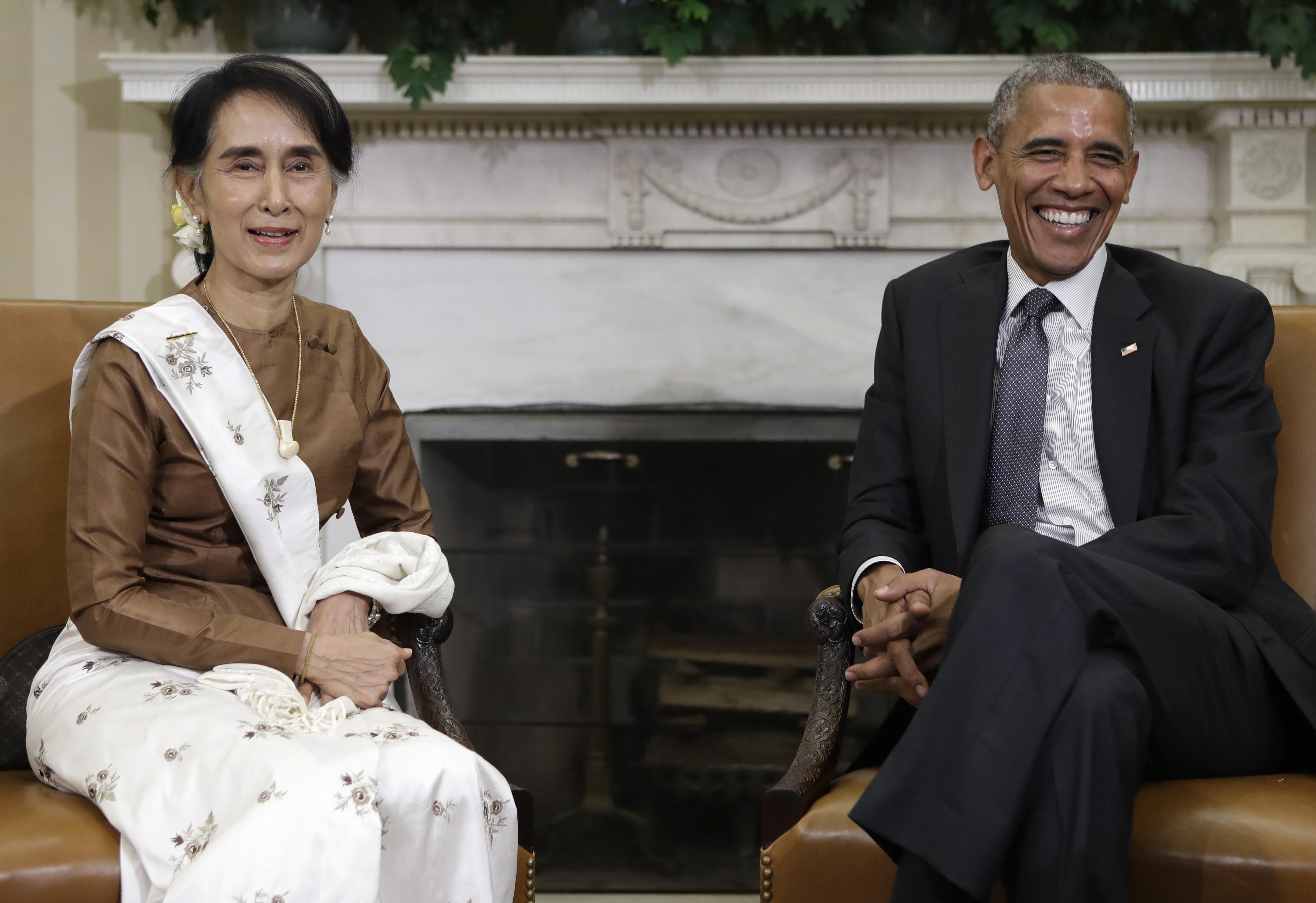 As Suu Kyi visits, U.S. announces lifting of Myanmar sanctions | The ...