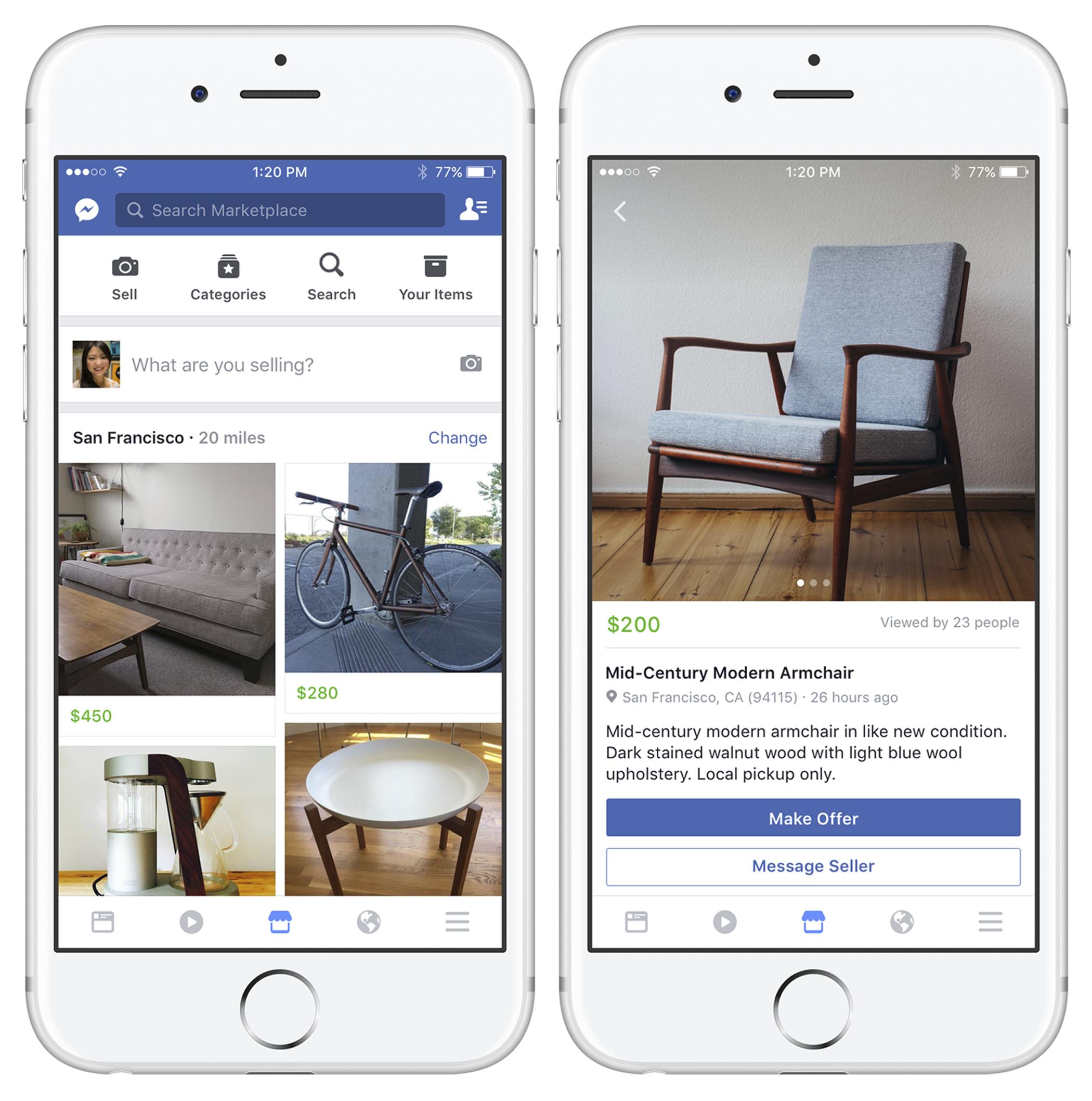 Facebook Takes On Ebay And Craigslist With Marketplace Feature