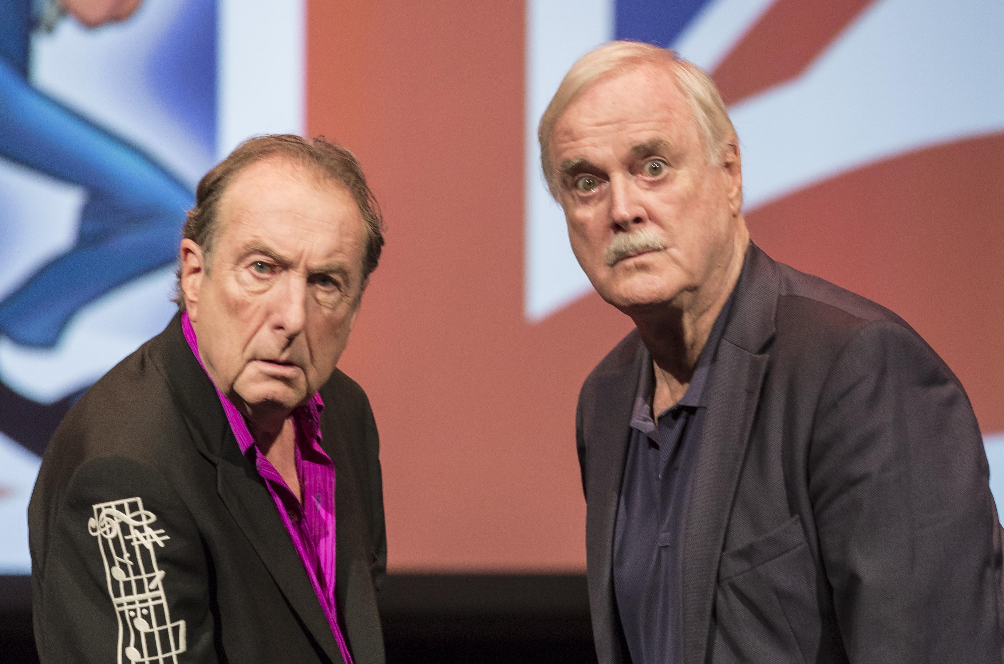 John Cleese And Eric Idle Perform In Sarasota Florida In 2015 The Two Comedians John Cleese And Eric Idle Perform In Sarasota Florida In 2015 The Two Comedians