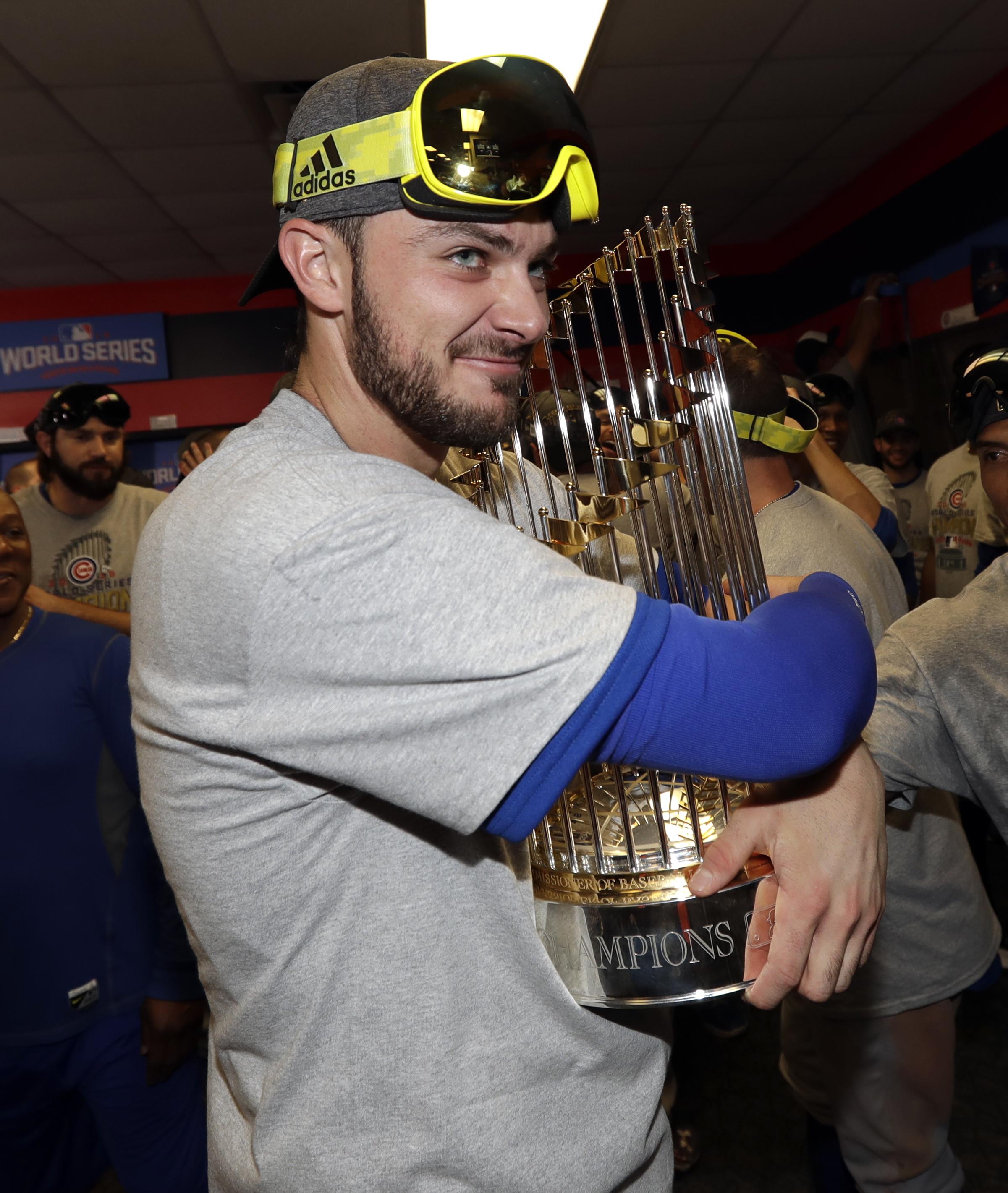 Photo: World Series trophy to be awarded to Indians or Cubs after