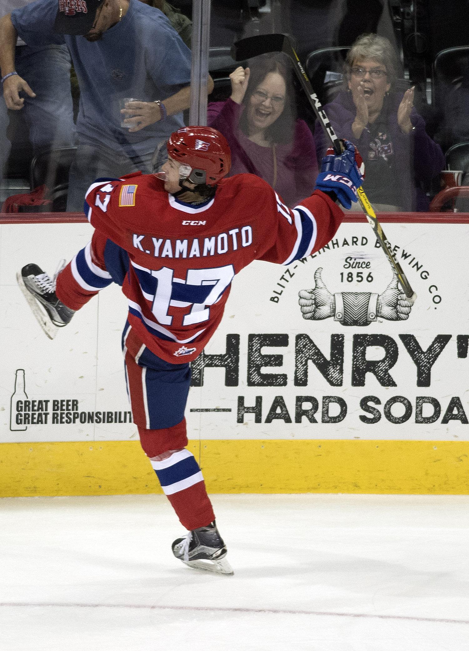 Kailer Yamamoto showcases skill in CHL/NHL prospects game