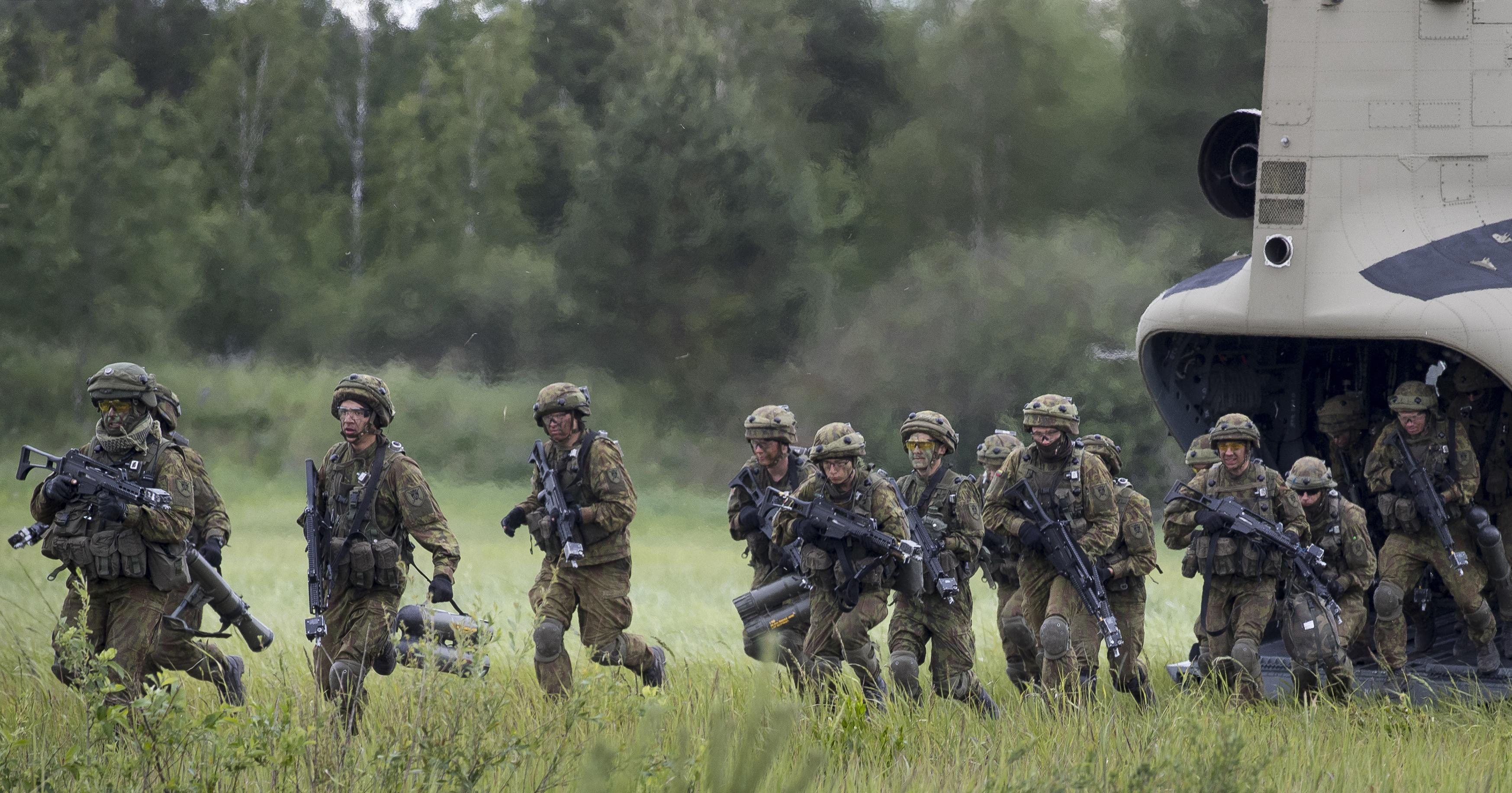 NATO Chief U S Allies To Spend 12 Billion More This Year The   Lithuania NATO Exercise.JPG 