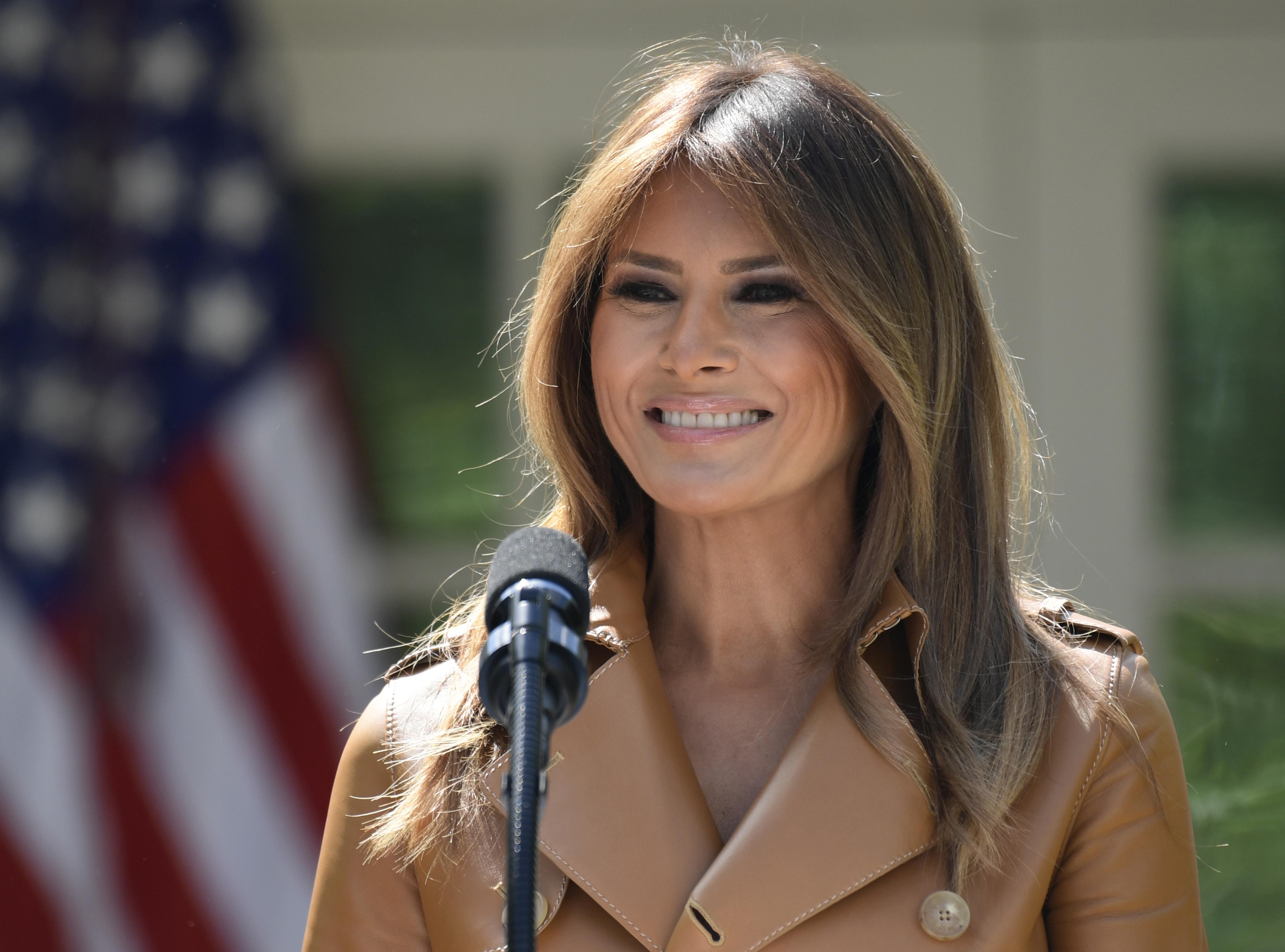 where is melania trump today        <h3 class=