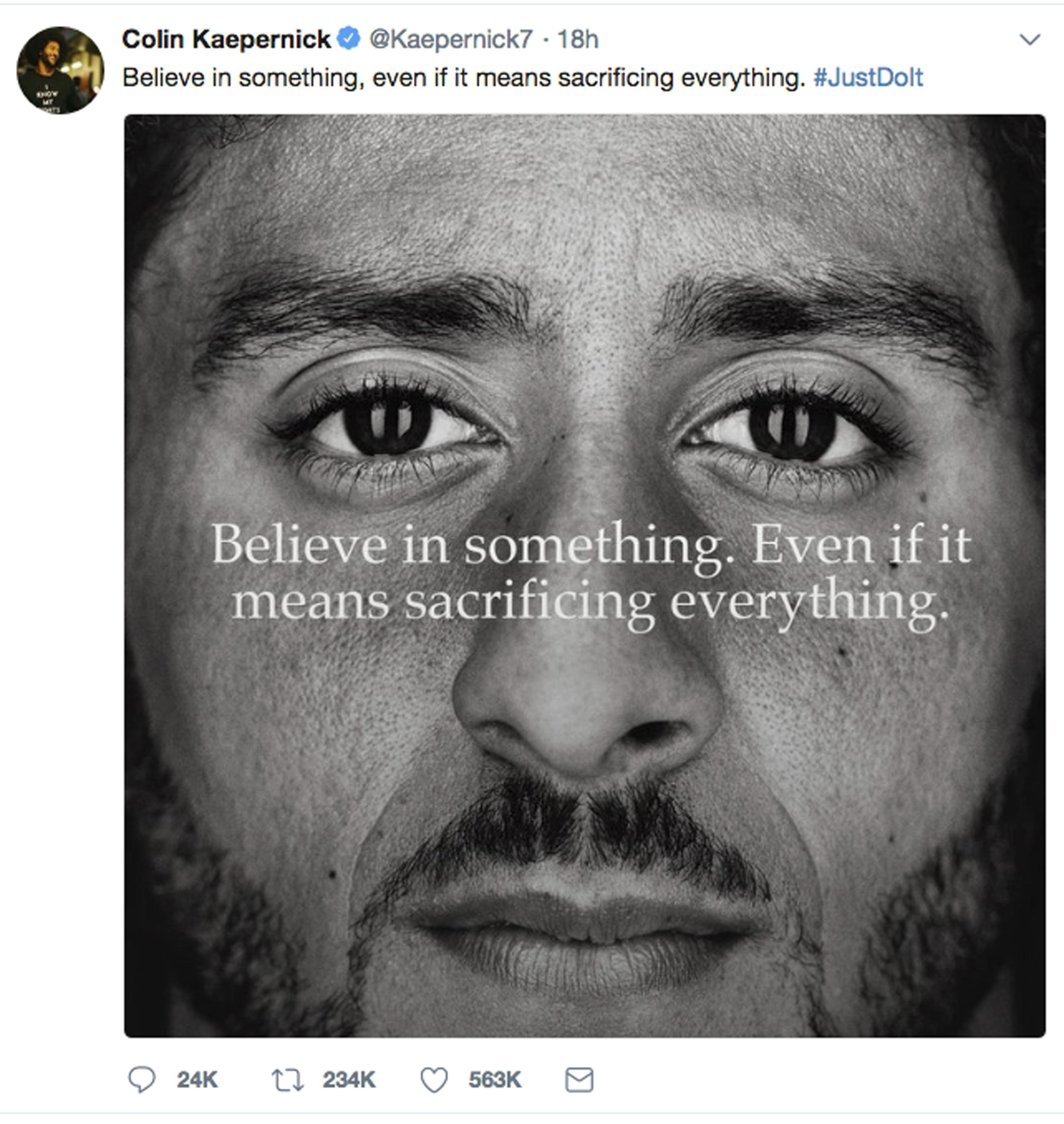 Good for business? Nike gets political with Kaepernick ad | The ...