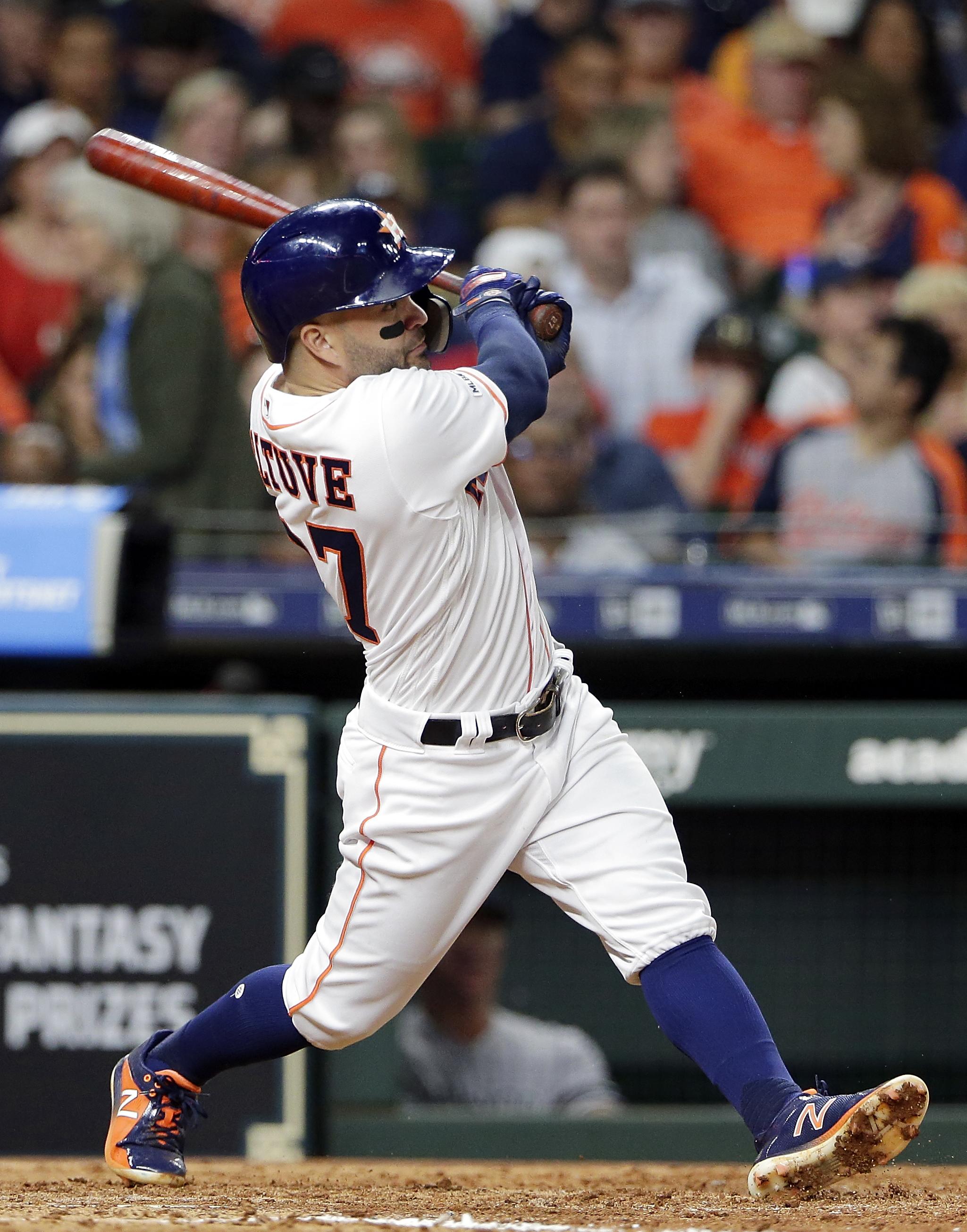 MLB roundup Jose Altuve powers Astros to firstever sweep of Yankees