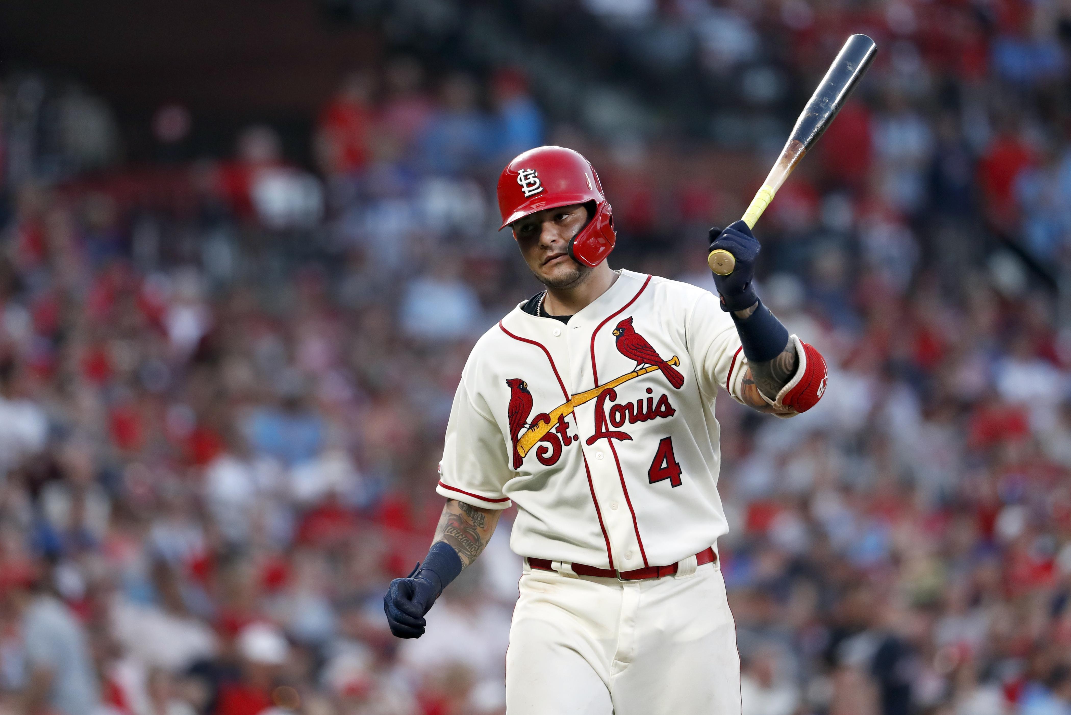 Cards’ Yadier Molina goes on I.L. with strained right thumb tendon