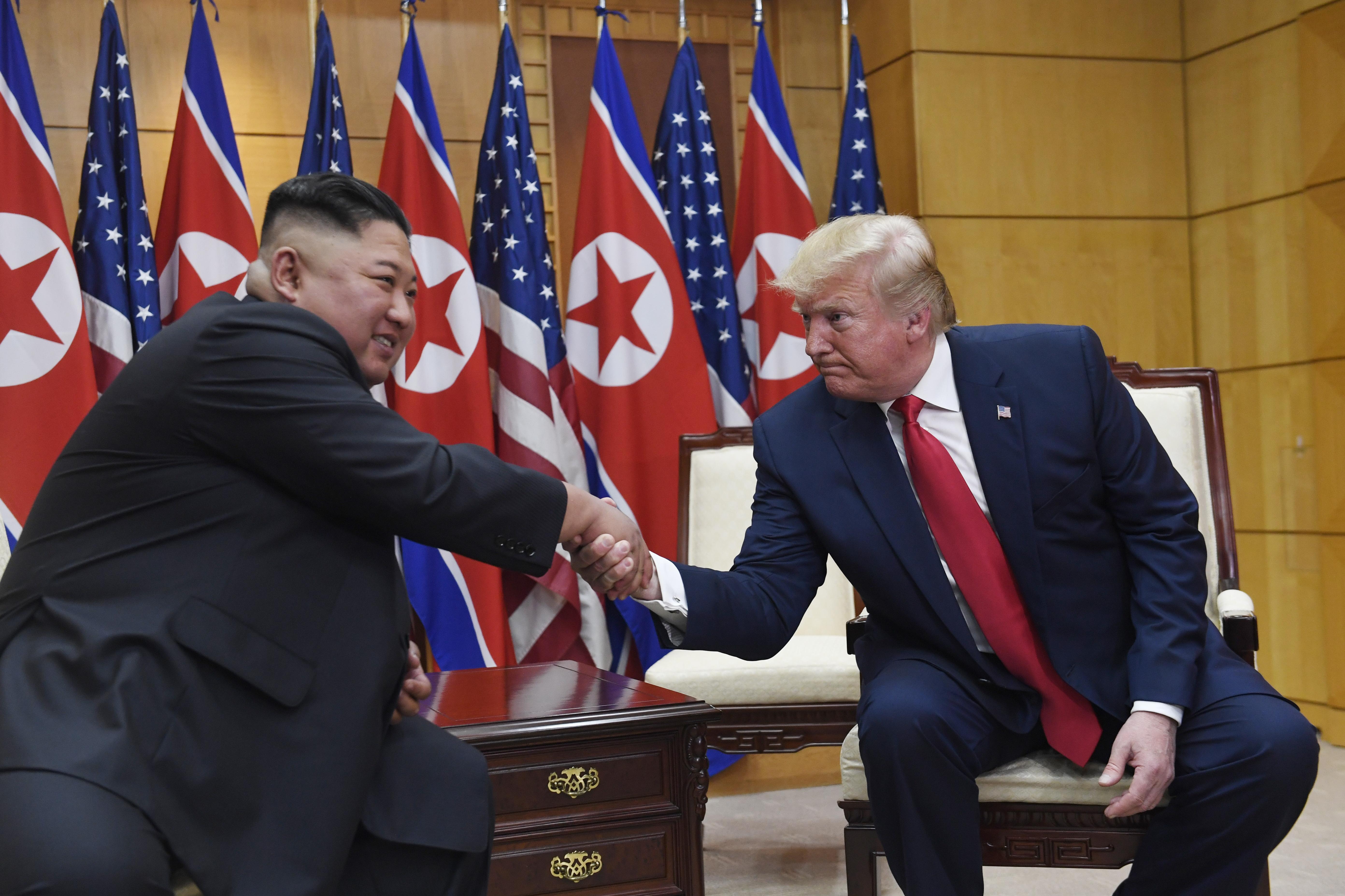 President Donald Trump visits DMZ for meeting with North ...