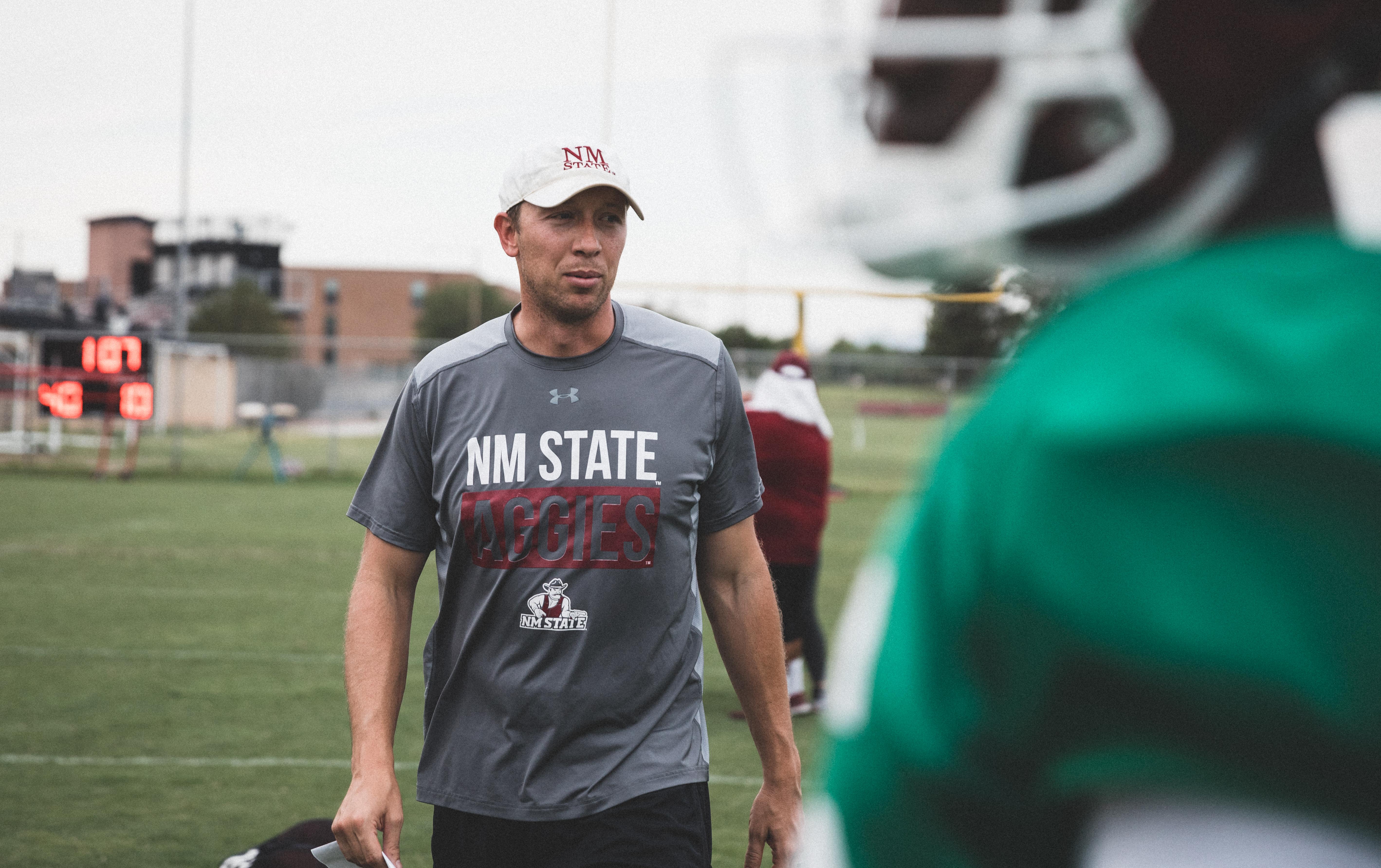 New Mexico State’s Chase Holbrook gathered plenty of tales, tips in