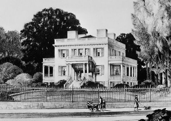 Credit: Library of Congress. The Grange, built in 1802.